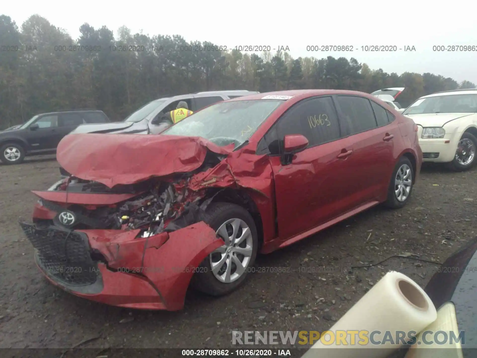 2 Photograph of a damaged car JTDEPRAE4LJ101699 TOYOTA COROLLA 2020