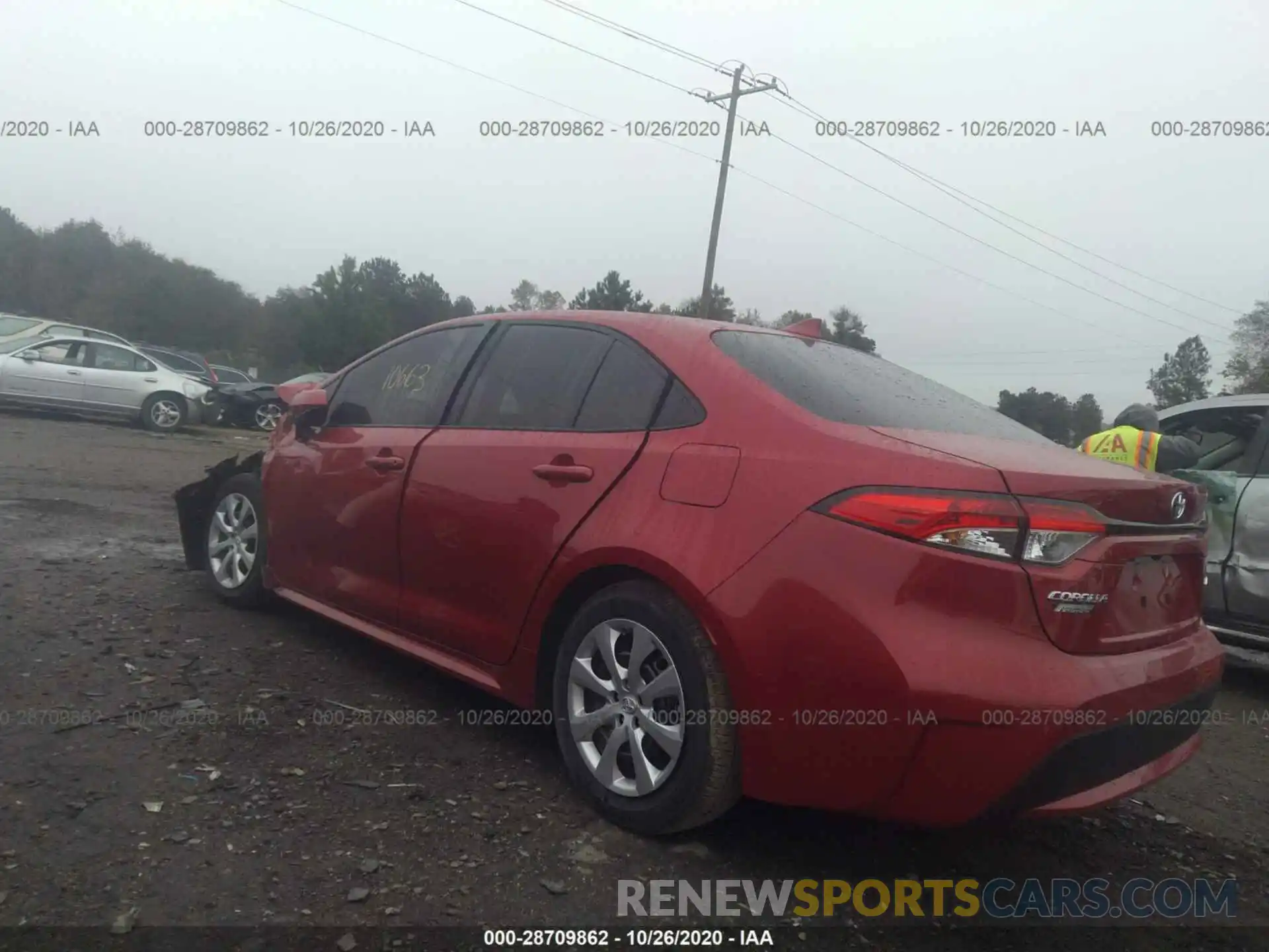 3 Photograph of a damaged car JTDEPRAE4LJ101699 TOYOTA COROLLA 2020