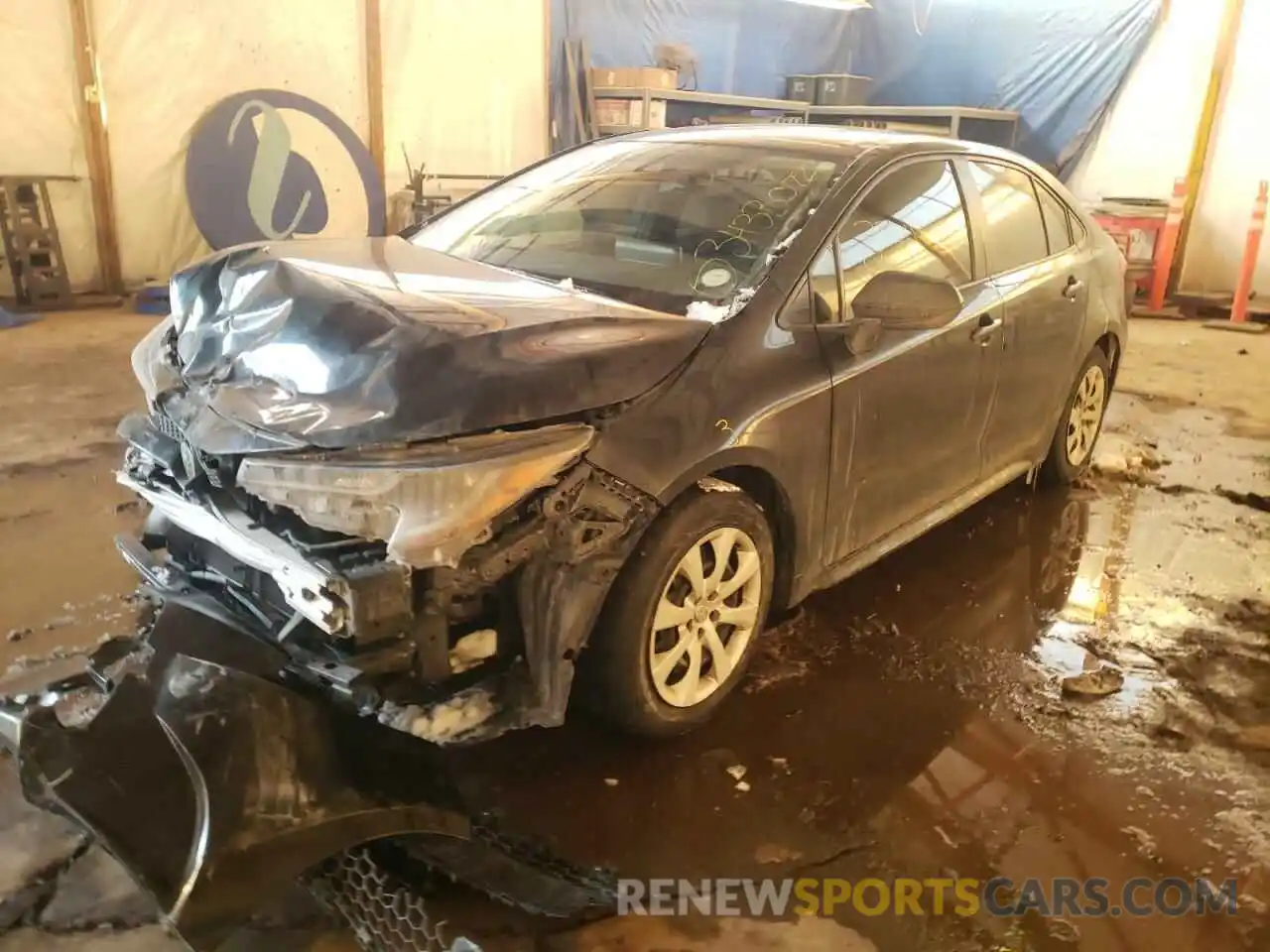 2 Photograph of a damaged car JTDEPRAE4LJ102576 TOYOTA COROLLA 2020