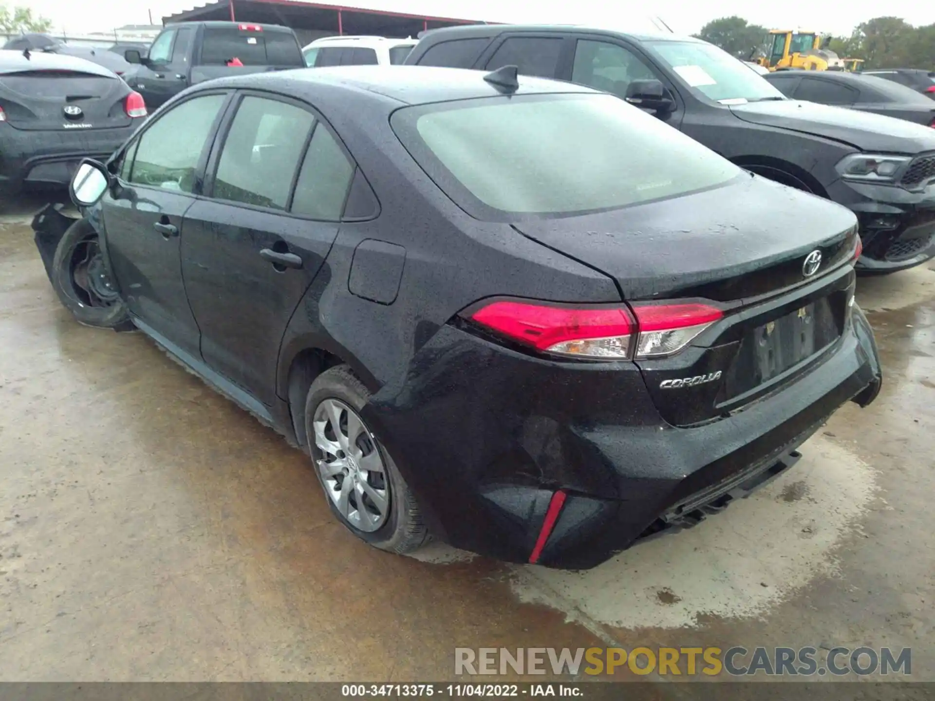 3 Photograph of a damaged car JTDEPRAE4LJ102934 TOYOTA COROLLA 2020