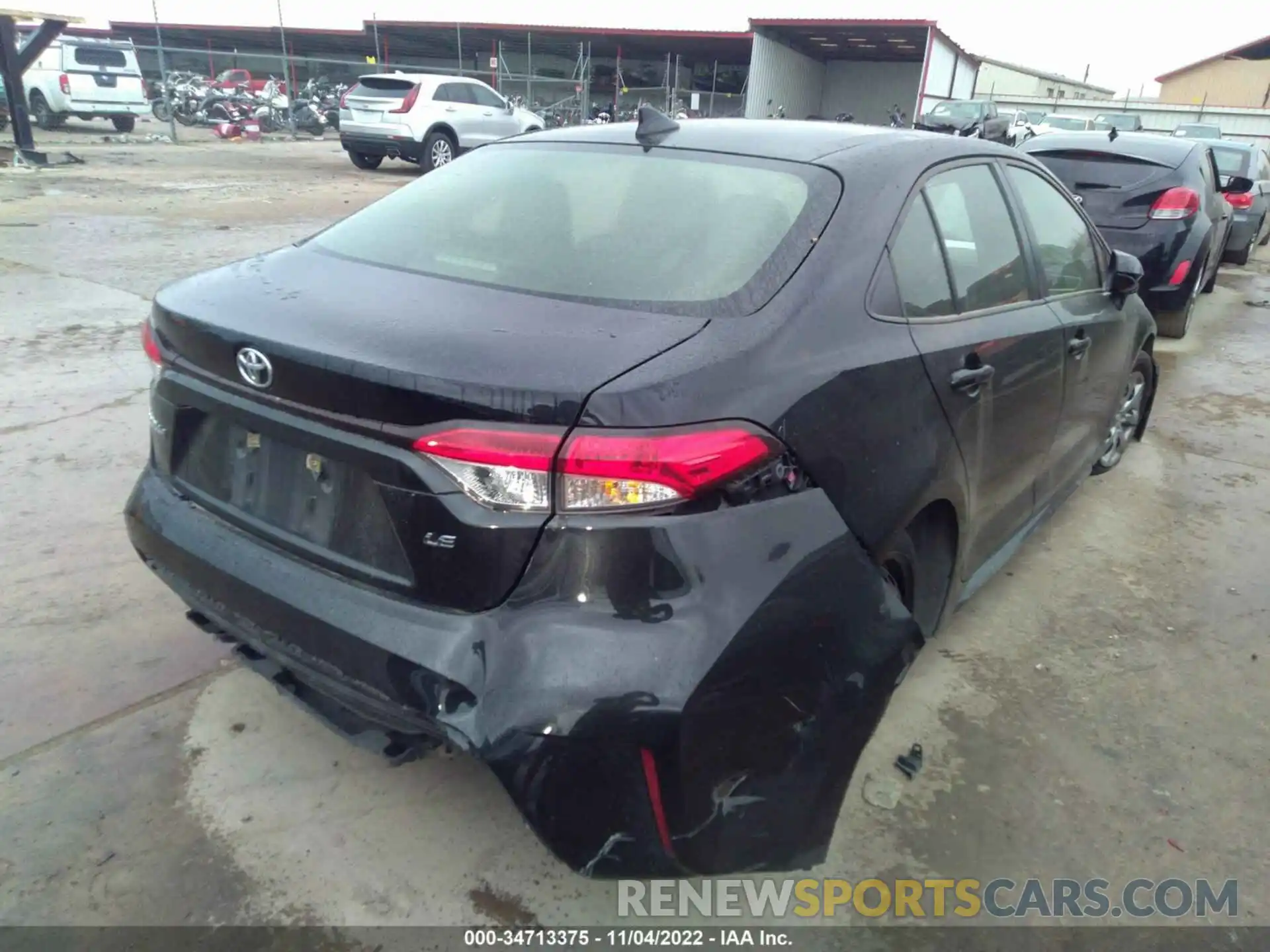 4 Photograph of a damaged car JTDEPRAE4LJ102934 TOYOTA COROLLA 2020