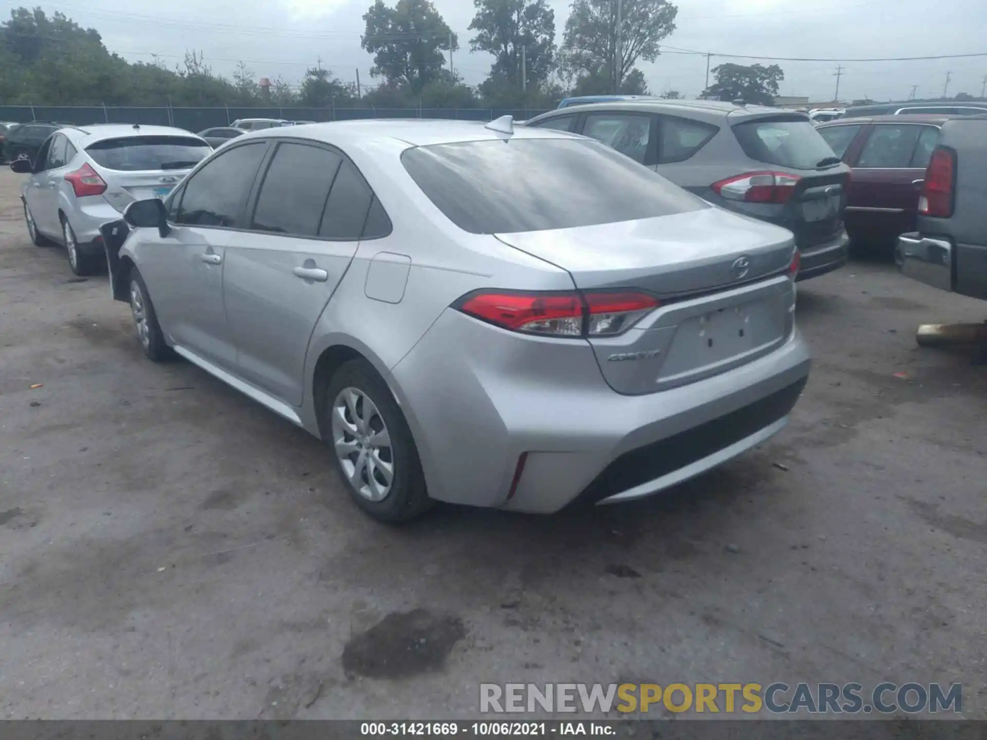 3 Photograph of a damaged car JTDEPRAE4LJ103260 TOYOTA COROLLA 2020