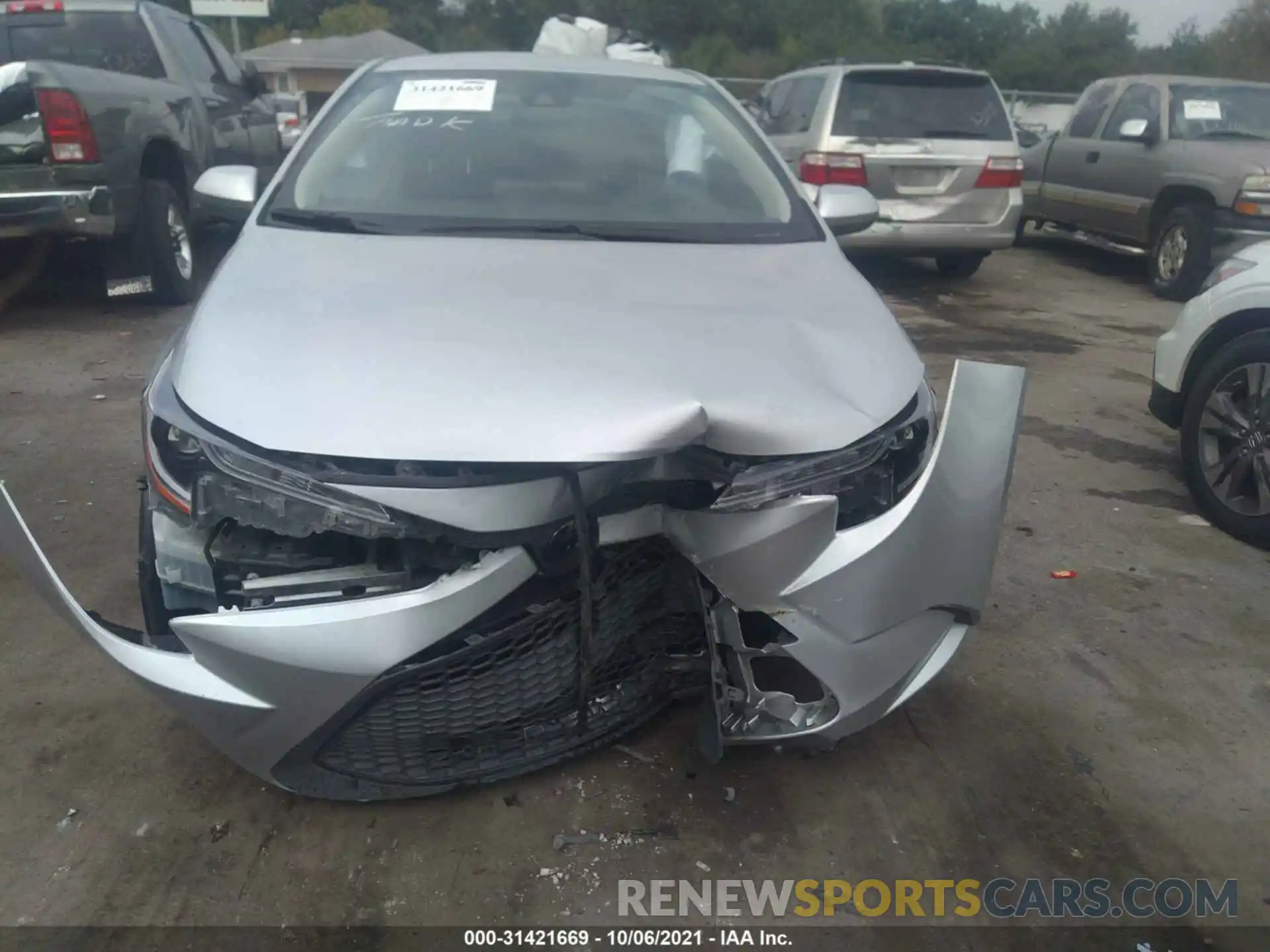 6 Photograph of a damaged car JTDEPRAE4LJ103260 TOYOTA COROLLA 2020