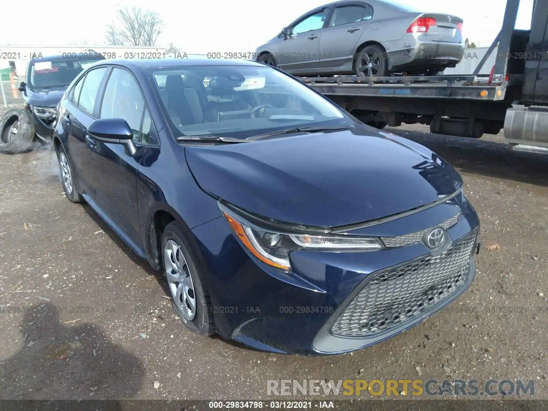 1 Photograph of a damaged car JTDEPRAE4LJ103937 TOYOTA COROLLA 2020