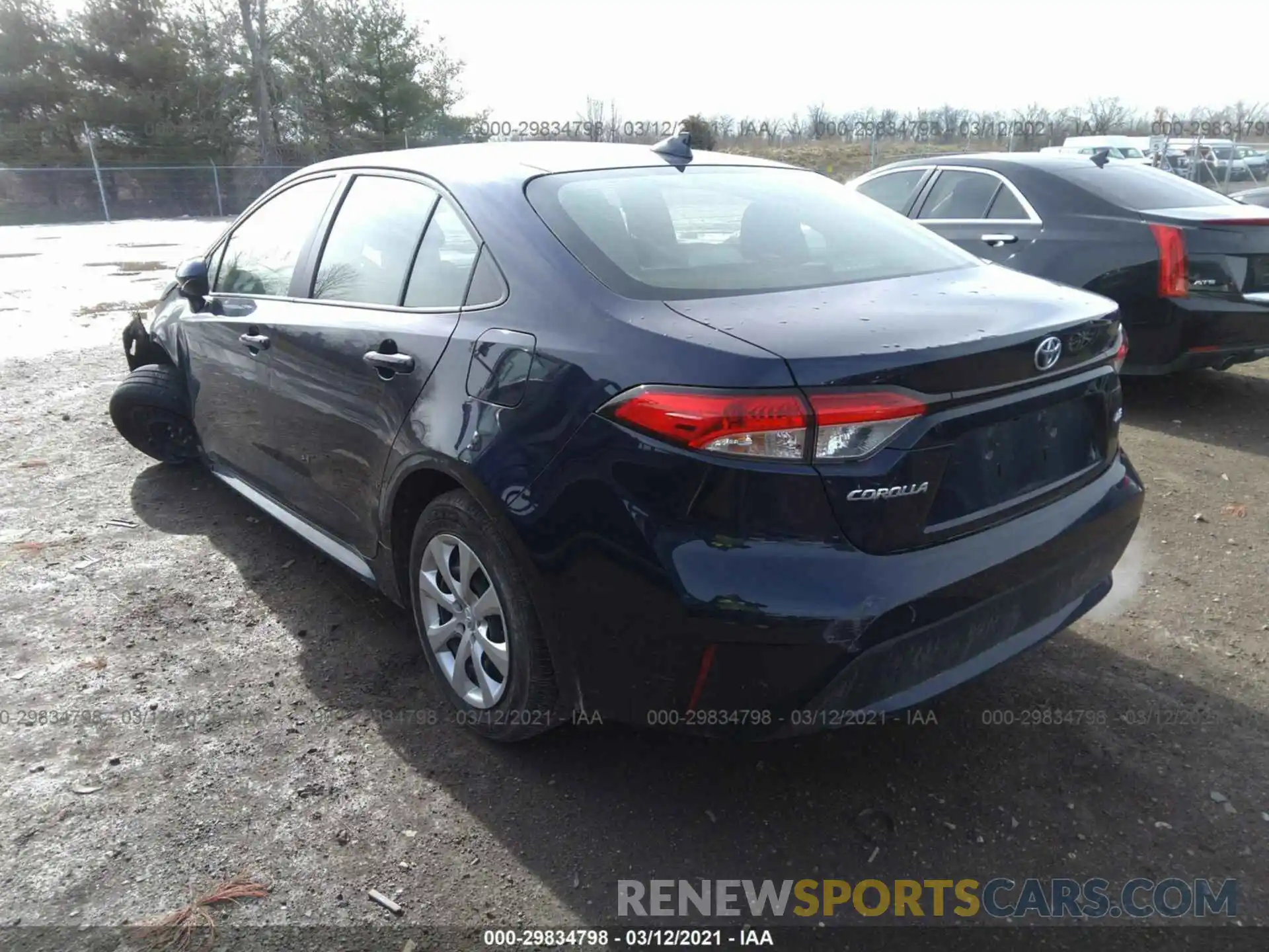 3 Photograph of a damaged car JTDEPRAE4LJ103937 TOYOTA COROLLA 2020