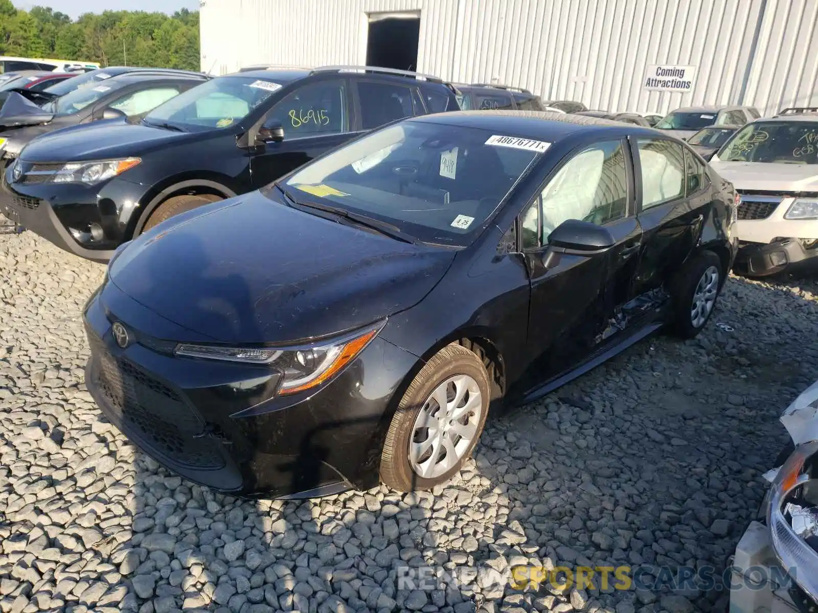 2 Photograph of a damaged car JTDEPRAE4LJ104893 TOYOTA COROLLA 2020