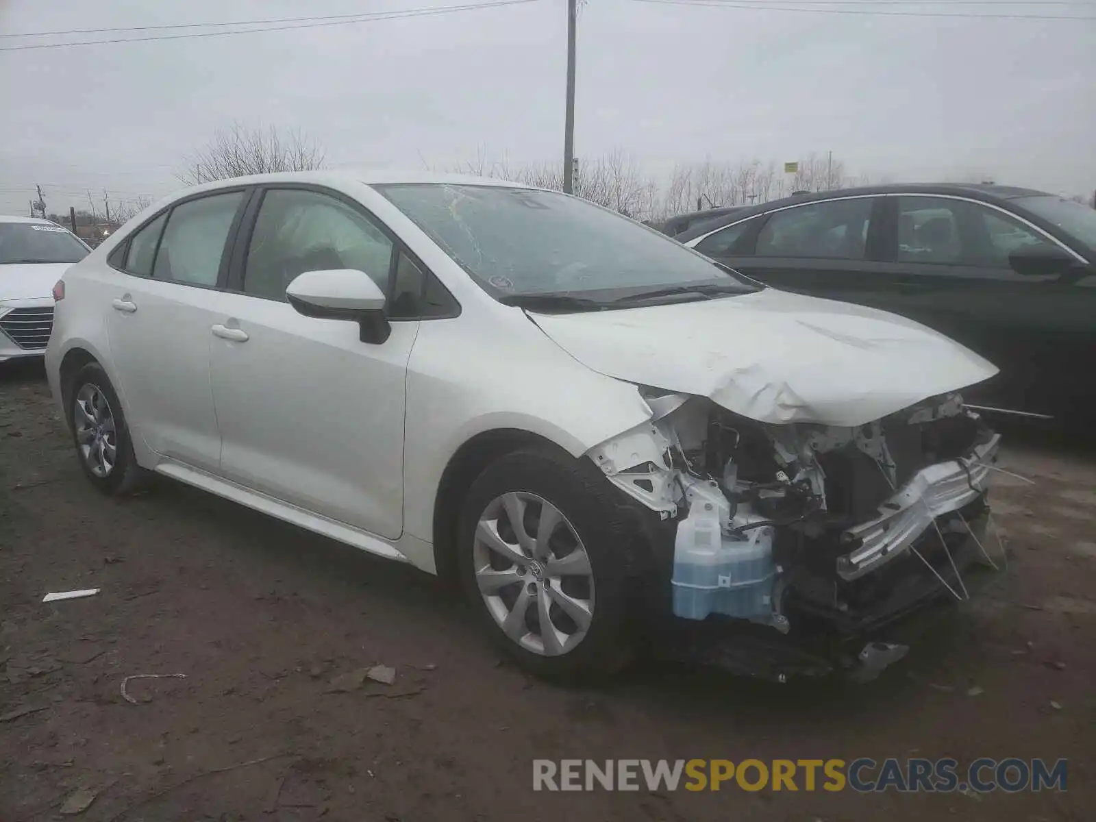 1 Photograph of a damaged car JTDEPRAE4LJ105137 TOYOTA COROLLA 2020