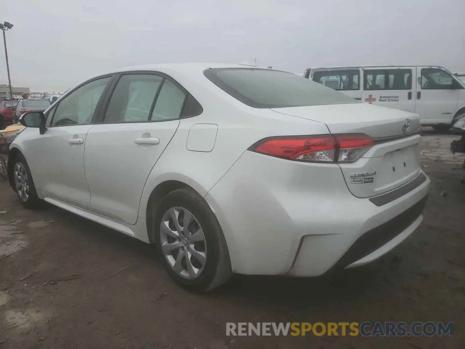 3 Photograph of a damaged car JTDEPRAE4LJ105137 TOYOTA COROLLA 2020