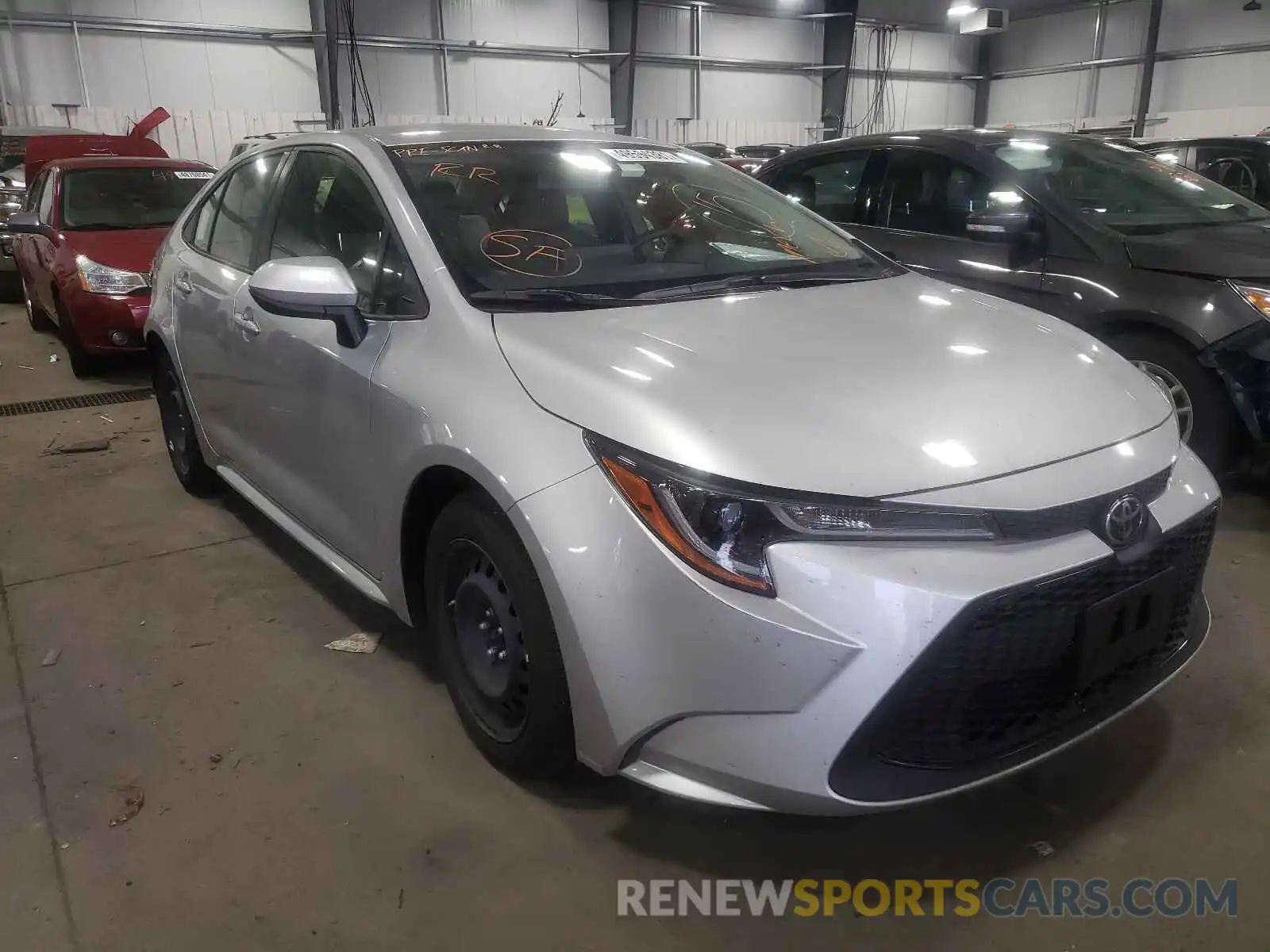 1 Photograph of a damaged car JTDEPRAE4LJ105221 TOYOTA COROLLA 2020