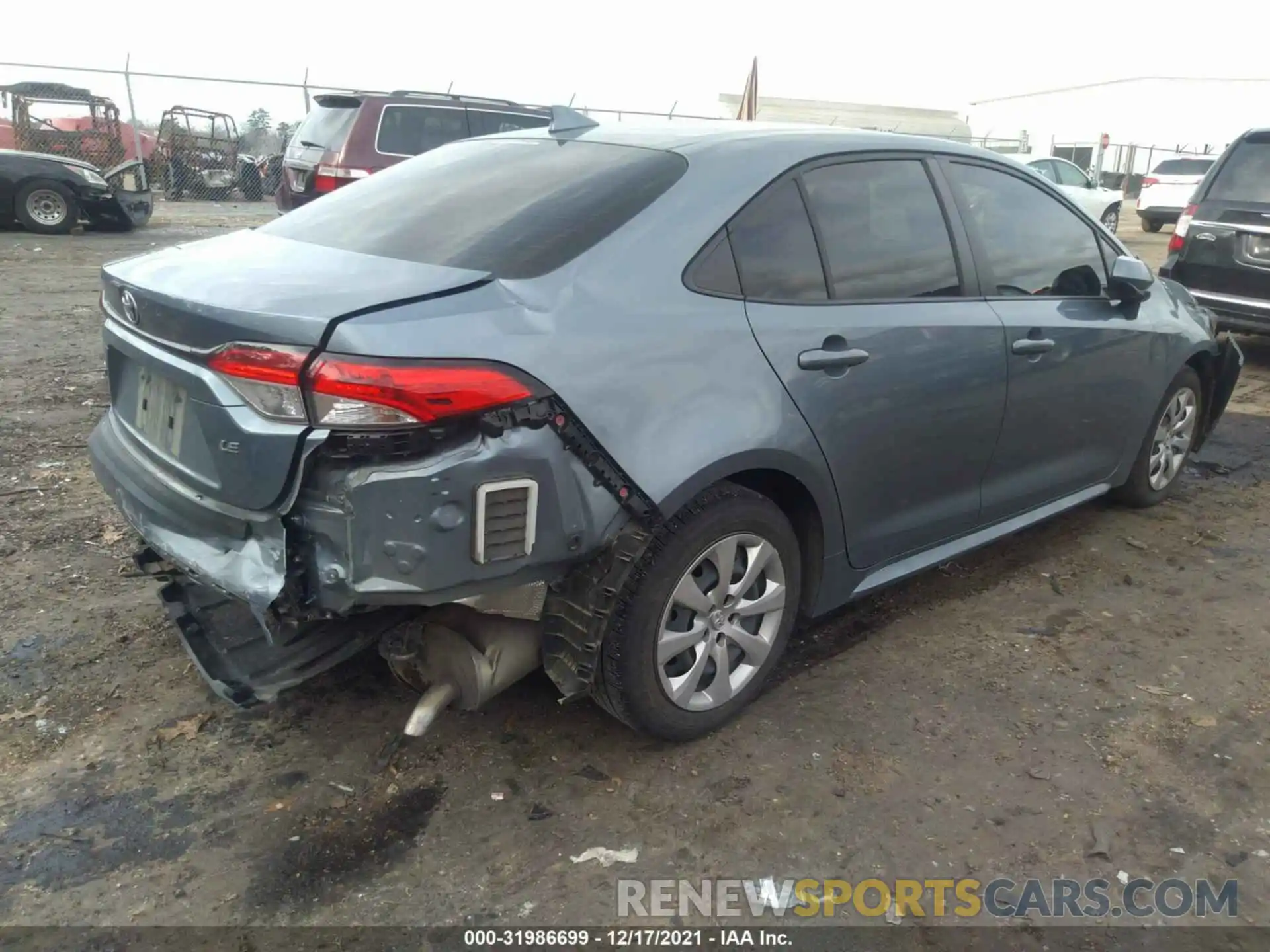 4 Photograph of a damaged car JTDEPRAE4LJ105350 TOYOTA COROLLA 2020