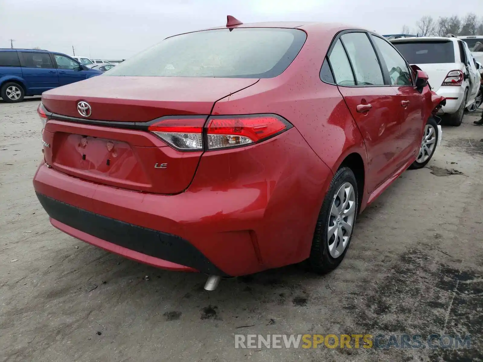 4 Photograph of a damaged car JTDEPRAE4LJ105493 TOYOTA COROLLA 2020