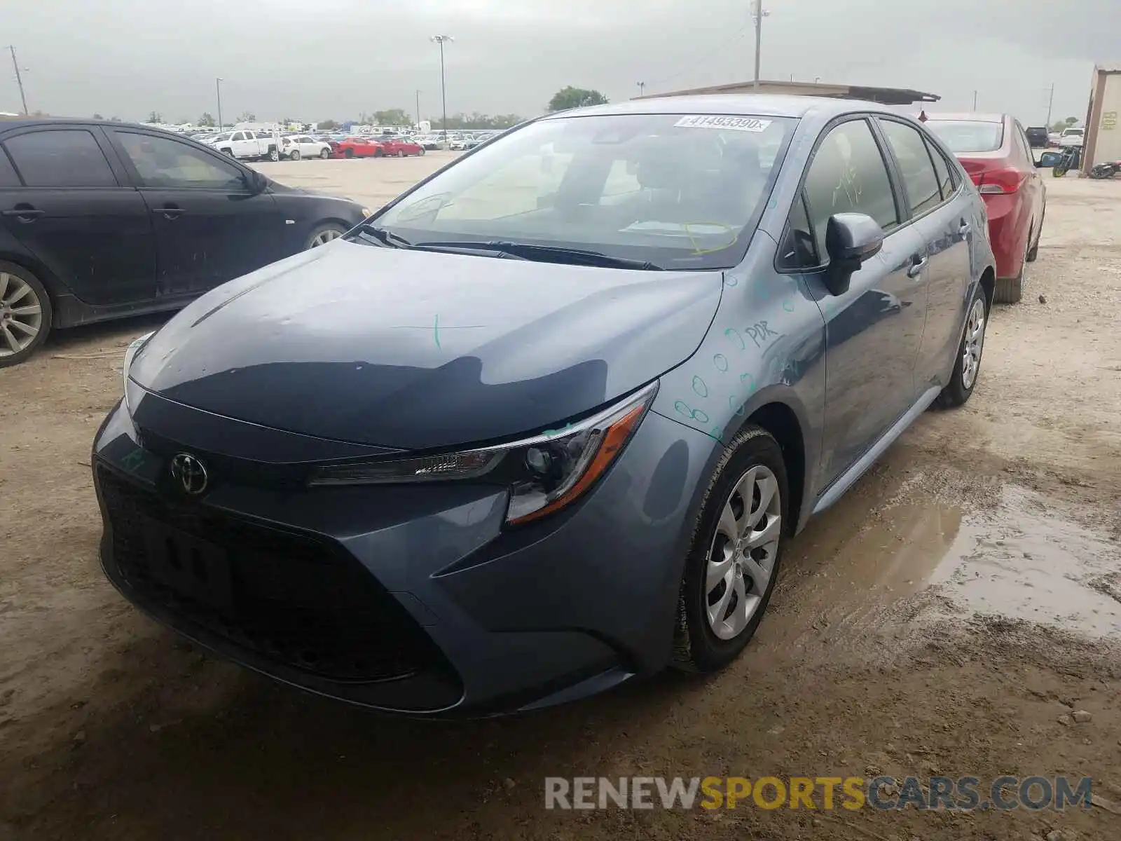 2 Photograph of a damaged car JTDEPRAE4LJ106725 TOYOTA COROLLA 2020