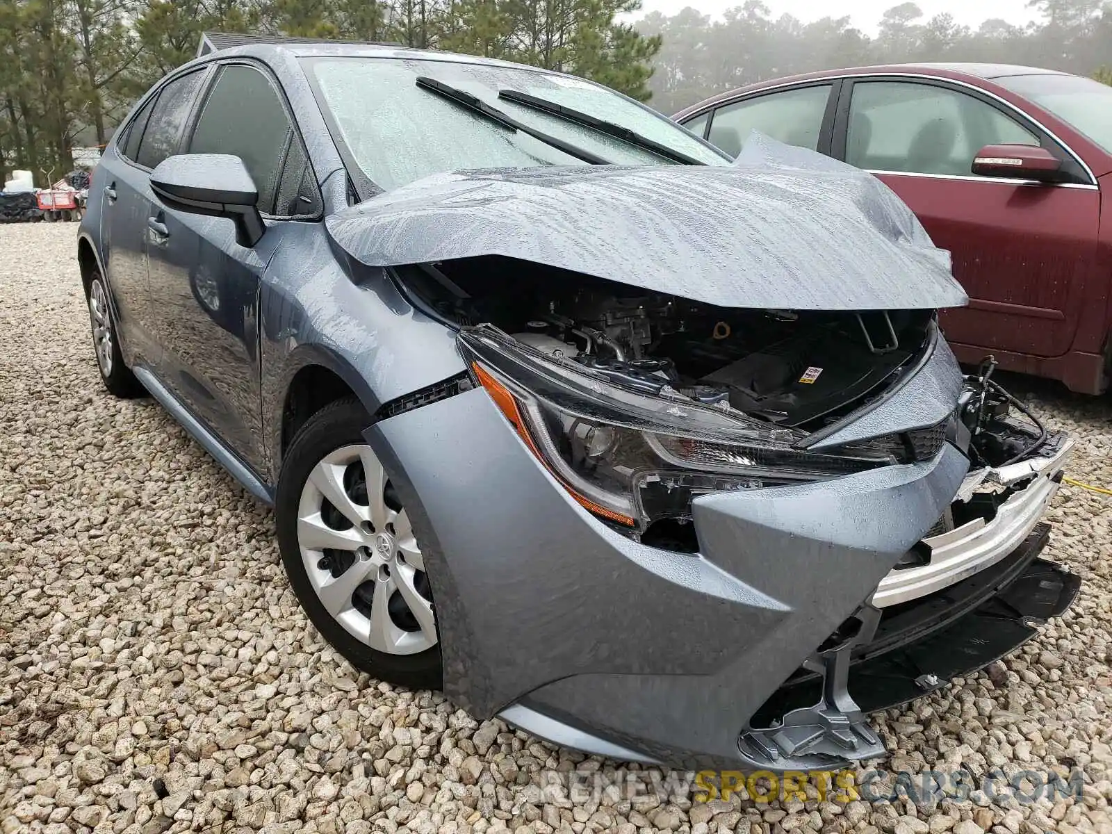 1 Photograph of a damaged car JTDEPRAE4LJ107745 TOYOTA COROLLA 2020