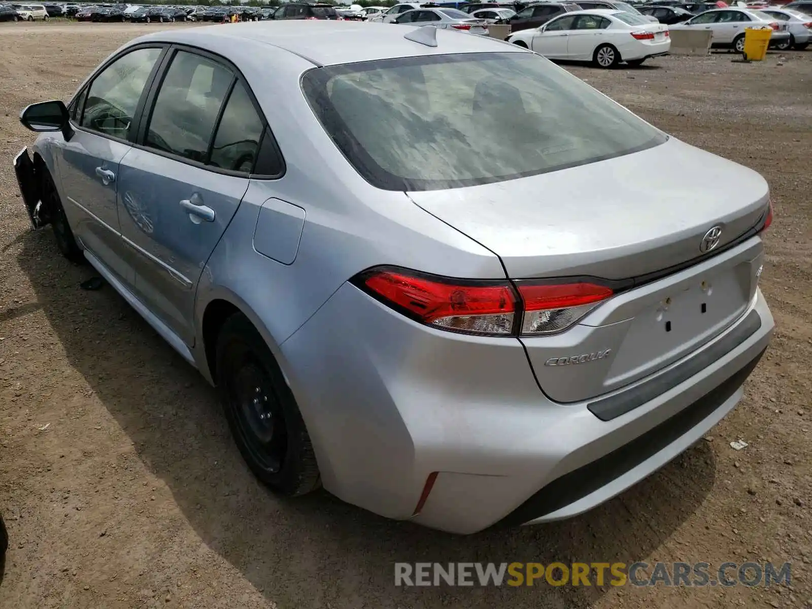 3 Photograph of a damaged car JTDEPRAE4LJ108491 TOYOTA COROLLA 2020