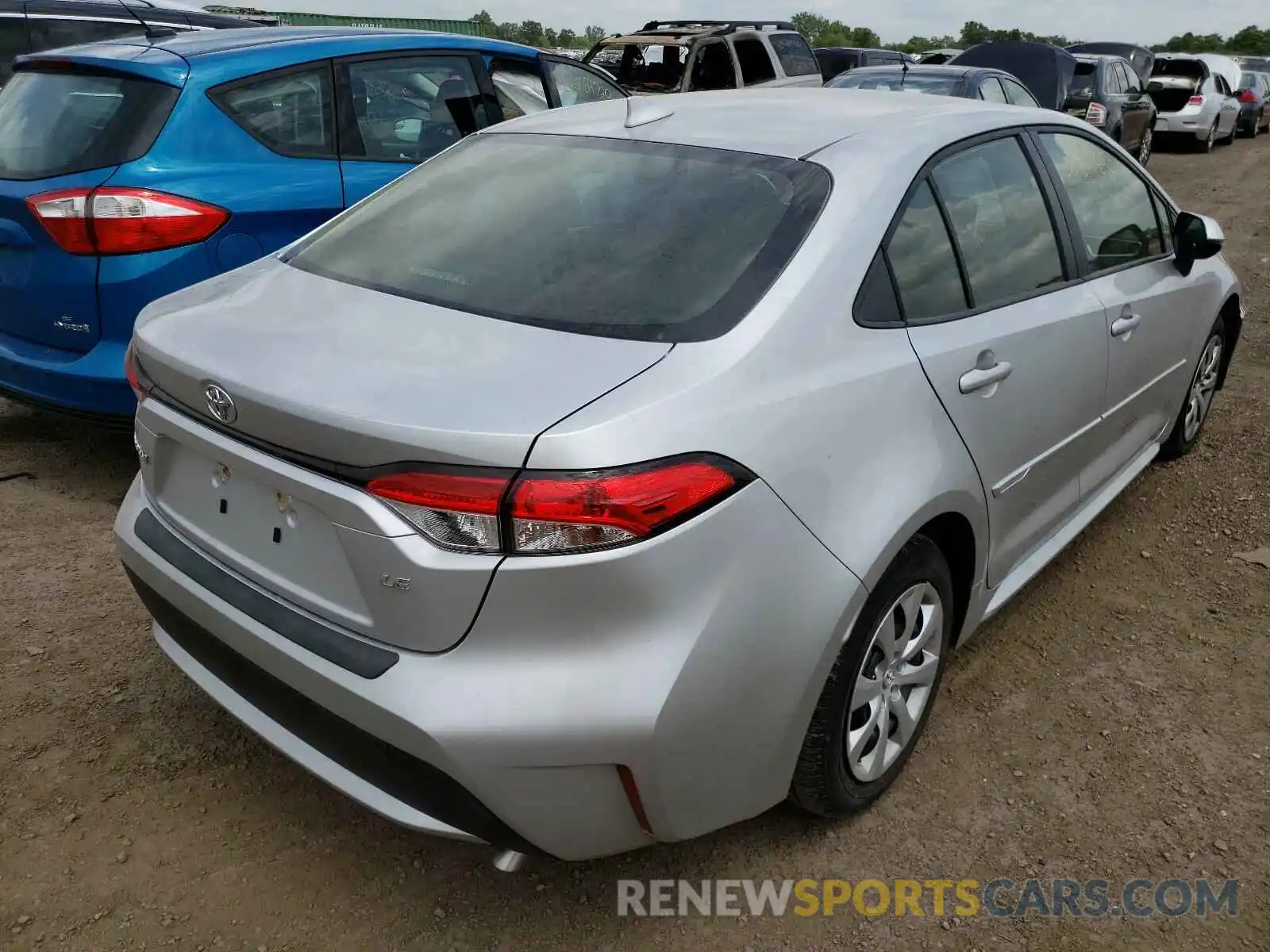 4 Photograph of a damaged car JTDEPRAE4LJ108491 TOYOTA COROLLA 2020