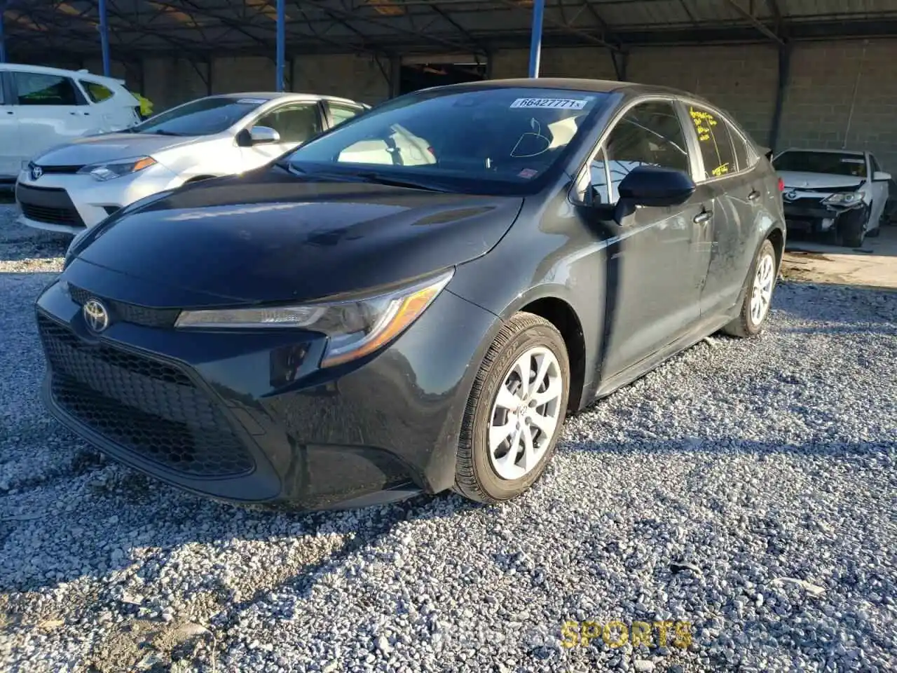 2 Photograph of a damaged car JTDEPRAE4LJ108555 TOYOTA COROLLA 2020