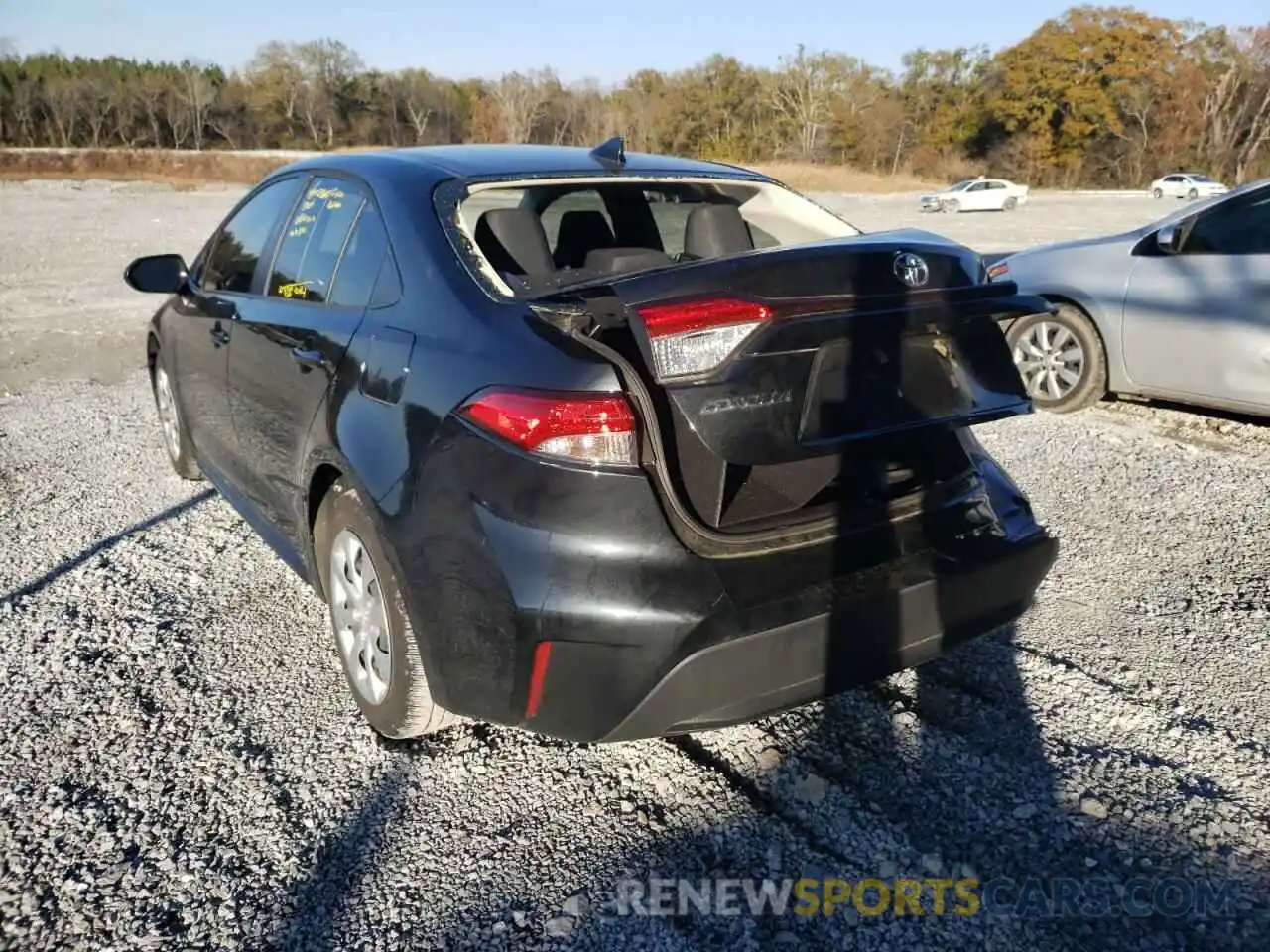 3 Photograph of a damaged car JTDEPRAE4LJ108555 TOYOTA COROLLA 2020