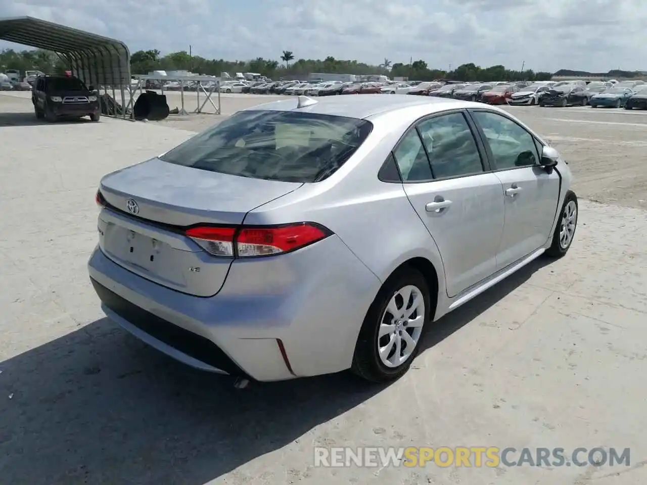 4 Photograph of a damaged car JTDEPRAE4LJ108958 TOYOTA COROLLA 2020