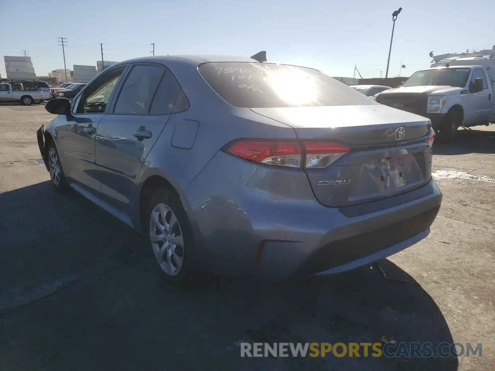 3 Photograph of a damaged car JTDEPRAE4LJ110161 TOYOTA COROLLA 2020