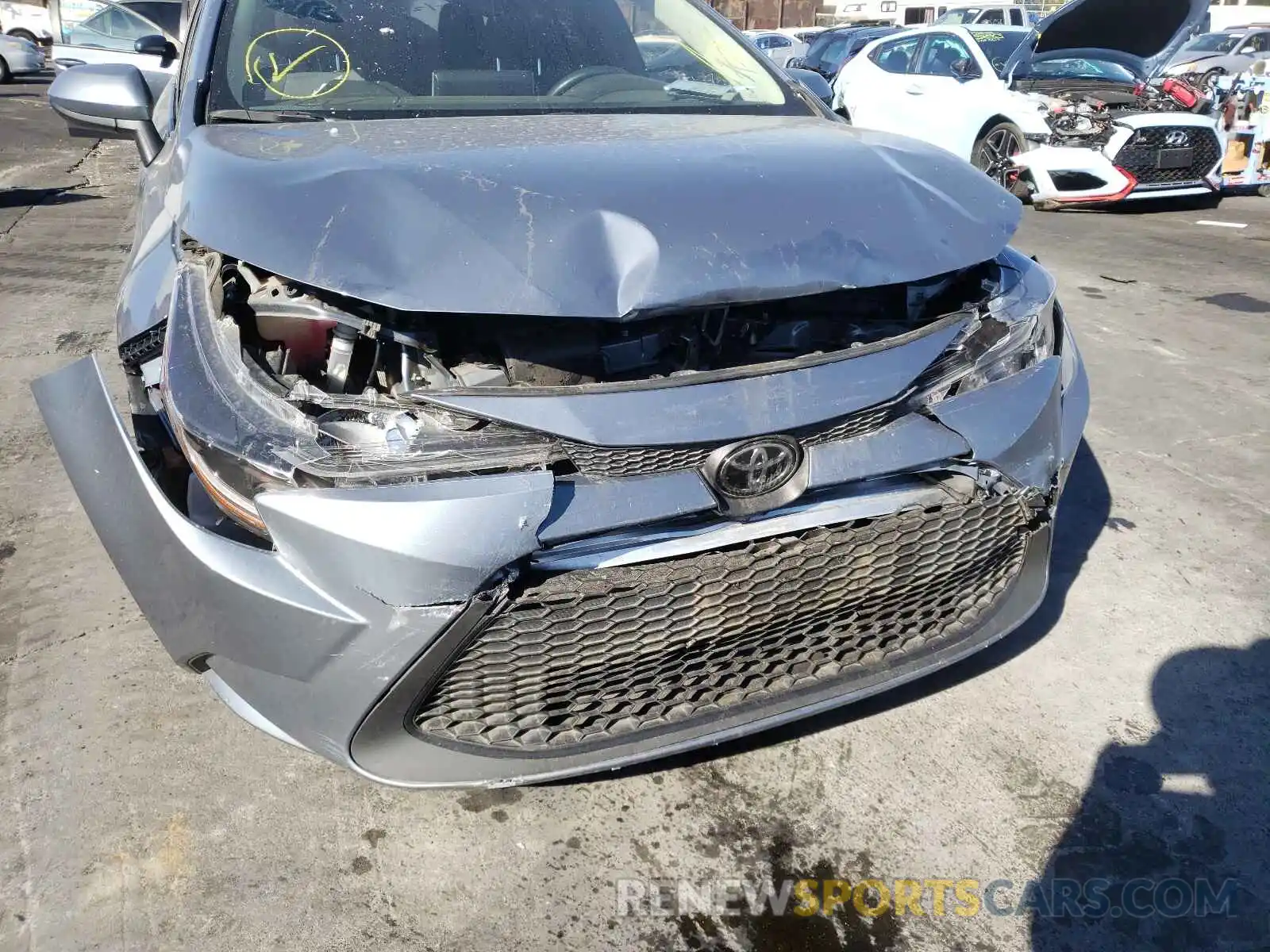 9 Photograph of a damaged car JTDEPRAE4LJ110161 TOYOTA COROLLA 2020