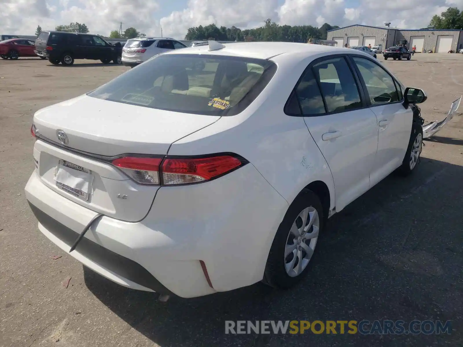 4 Photograph of a damaged car JTDEPRAE4LJ110189 TOYOTA COROLLA 2020