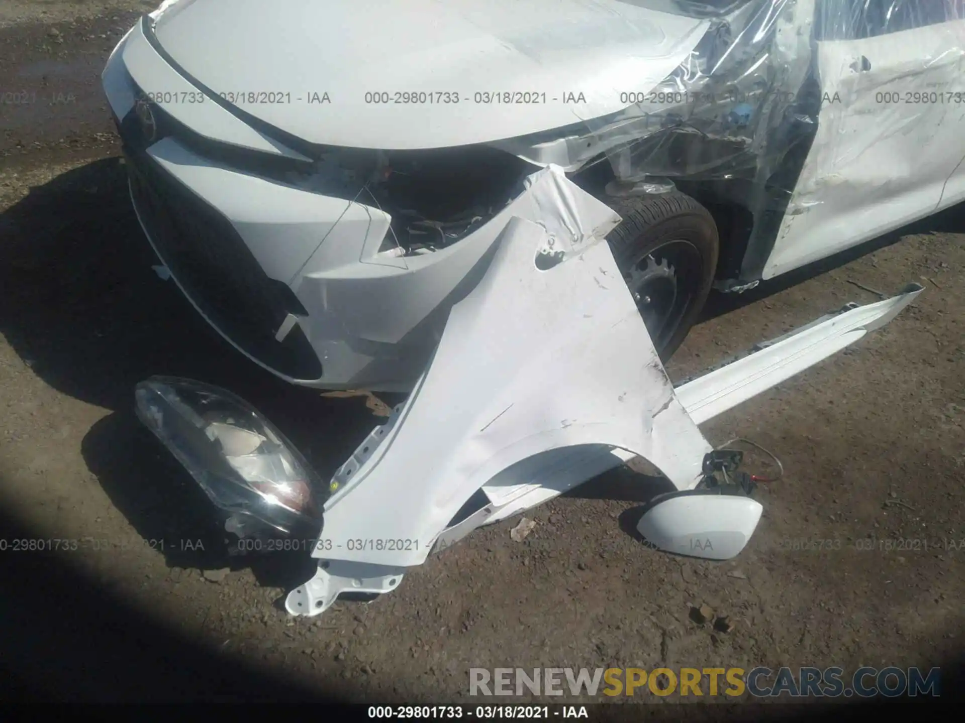 12 Photograph of a damaged car JTDEPRAE4LJ110225 TOYOTA COROLLA 2020