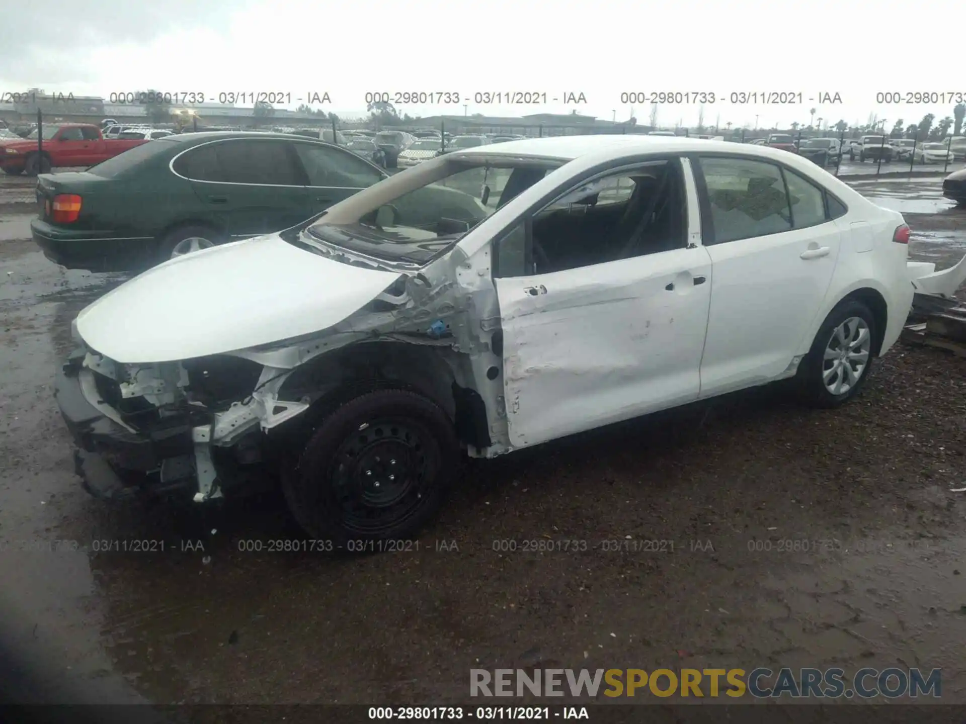 2 Photograph of a damaged car JTDEPRAE4LJ110225 TOYOTA COROLLA 2020