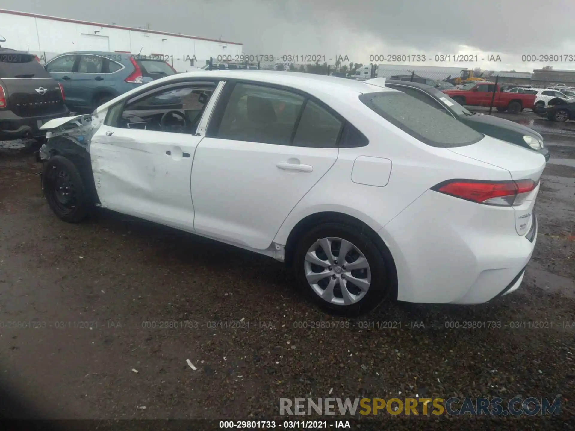 3 Photograph of a damaged car JTDEPRAE4LJ110225 TOYOTA COROLLA 2020