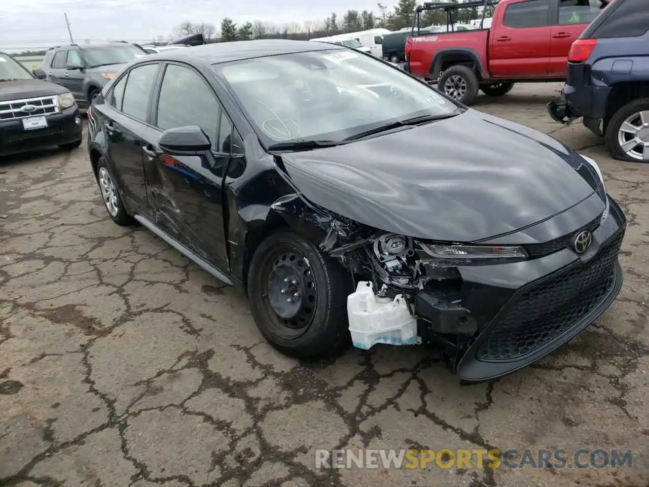 1 Photograph of a damaged car JTDEPRAE4LJ111343 TOYOTA COROLLA 2020