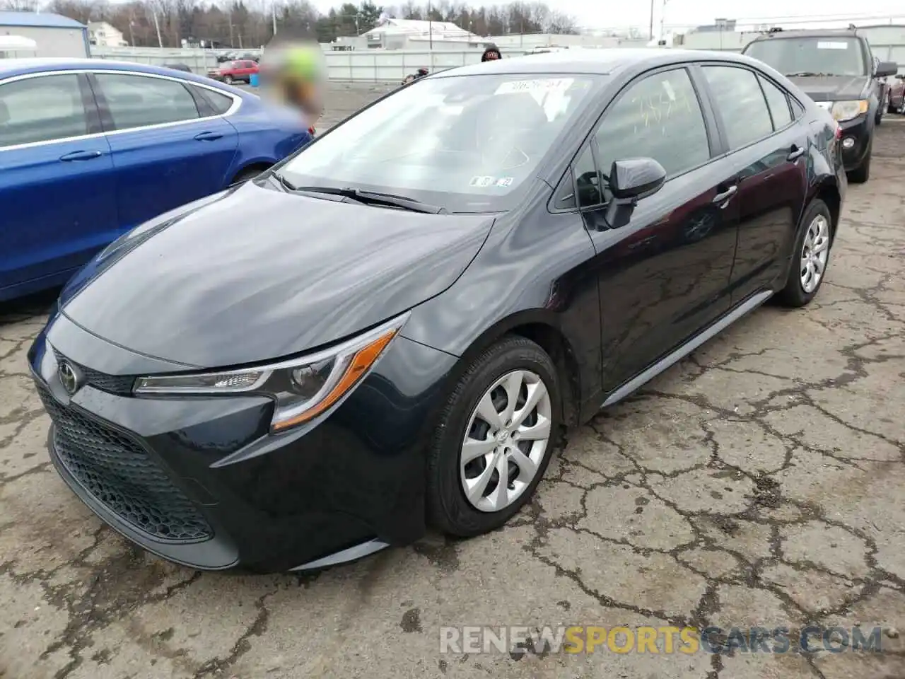 2 Photograph of a damaged car JTDEPRAE4LJ111343 TOYOTA COROLLA 2020