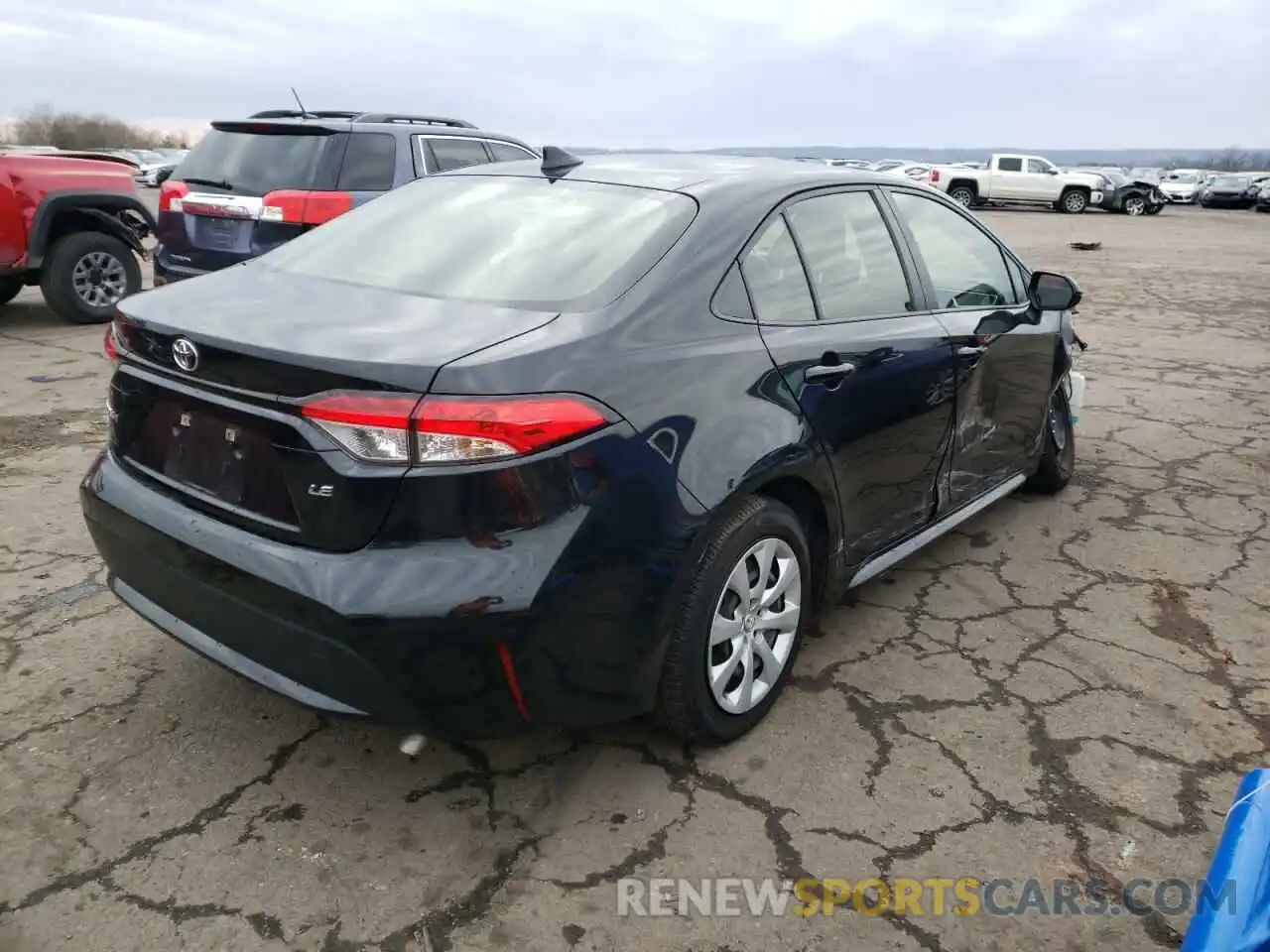 4 Photograph of a damaged car JTDEPRAE4LJ111343 TOYOTA COROLLA 2020