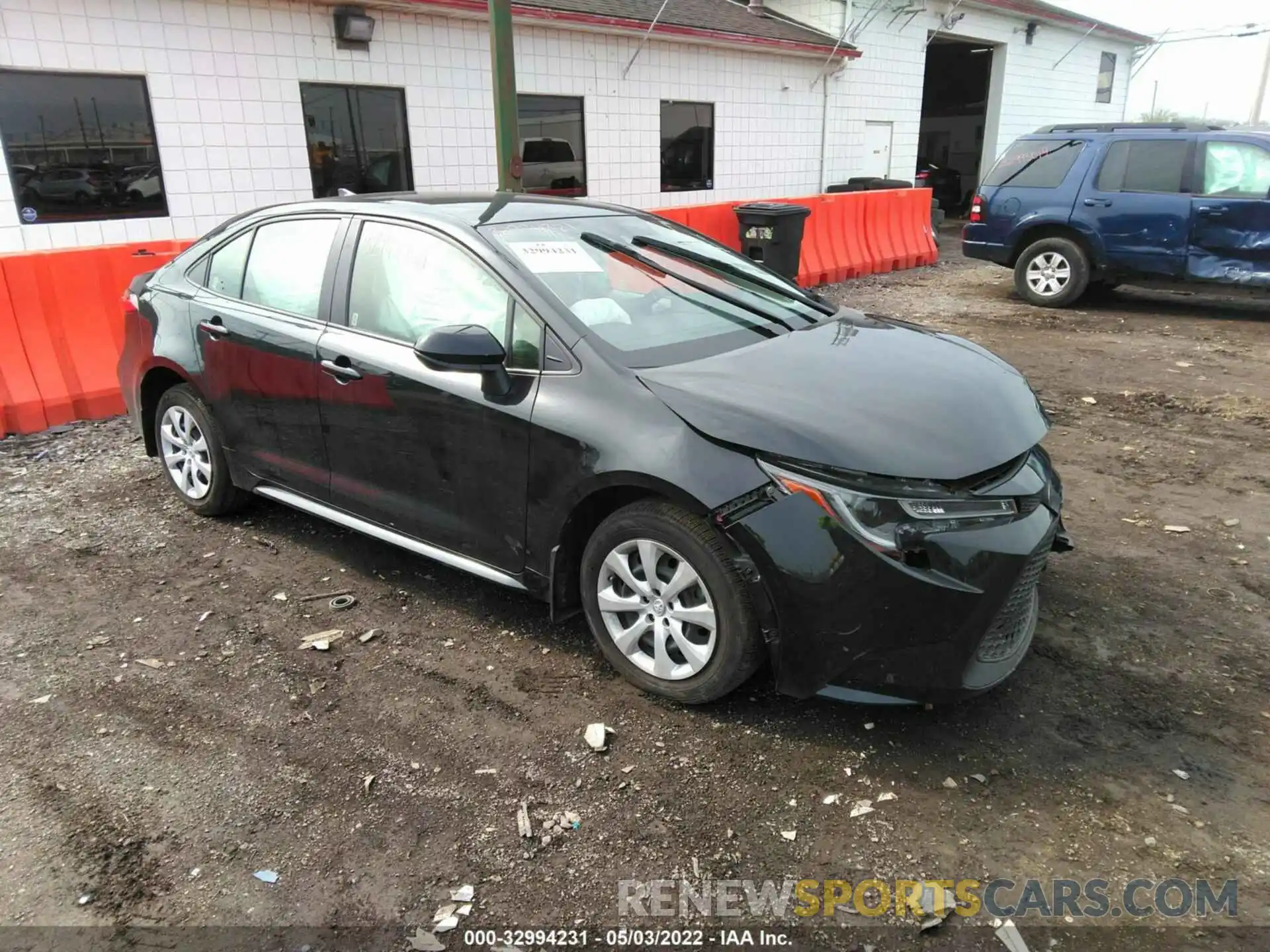 1 Photograph of a damaged car JTDEPRAE4LJ111889 TOYOTA COROLLA 2020