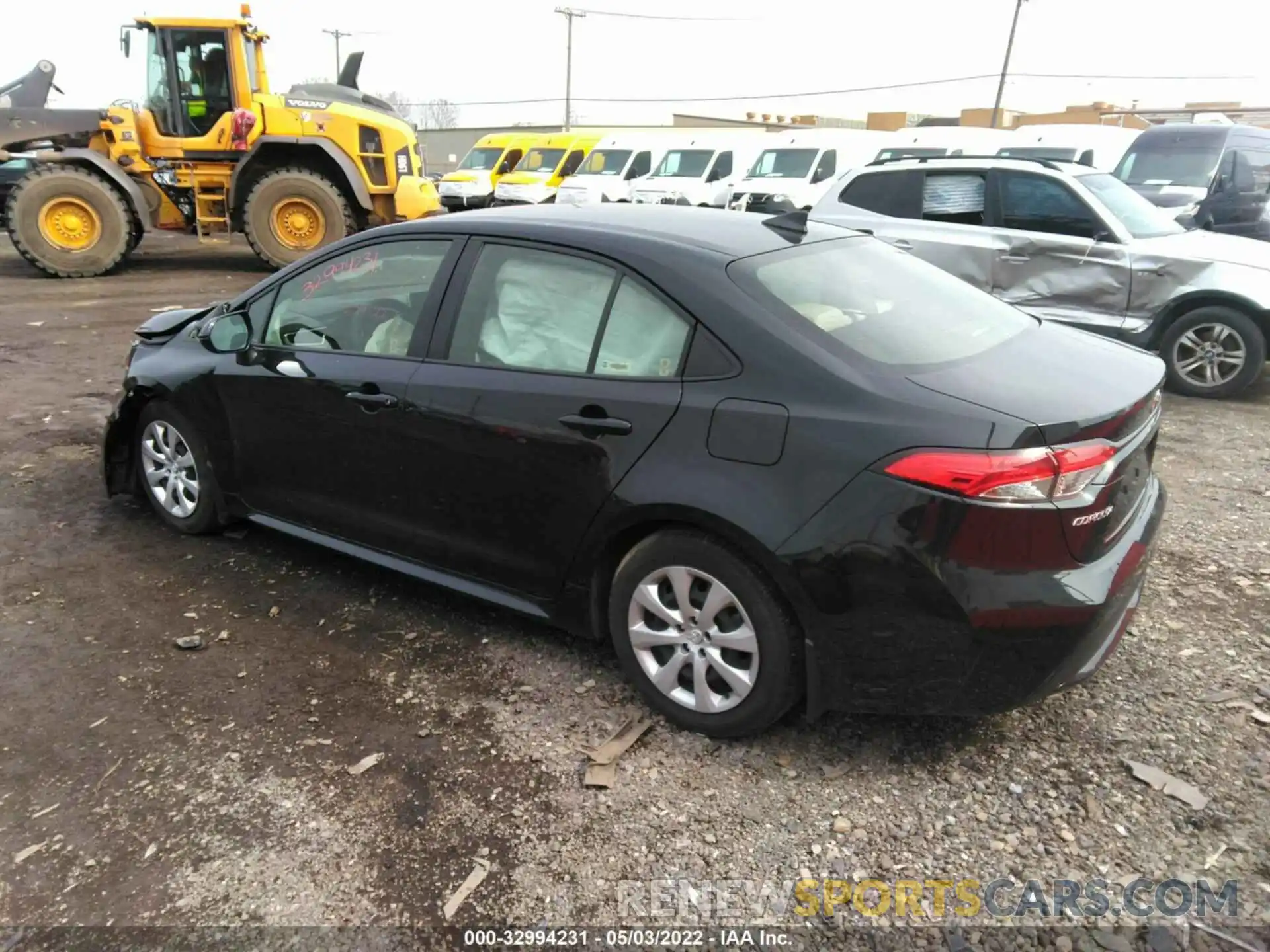 3 Photograph of a damaged car JTDEPRAE4LJ111889 TOYOTA COROLLA 2020