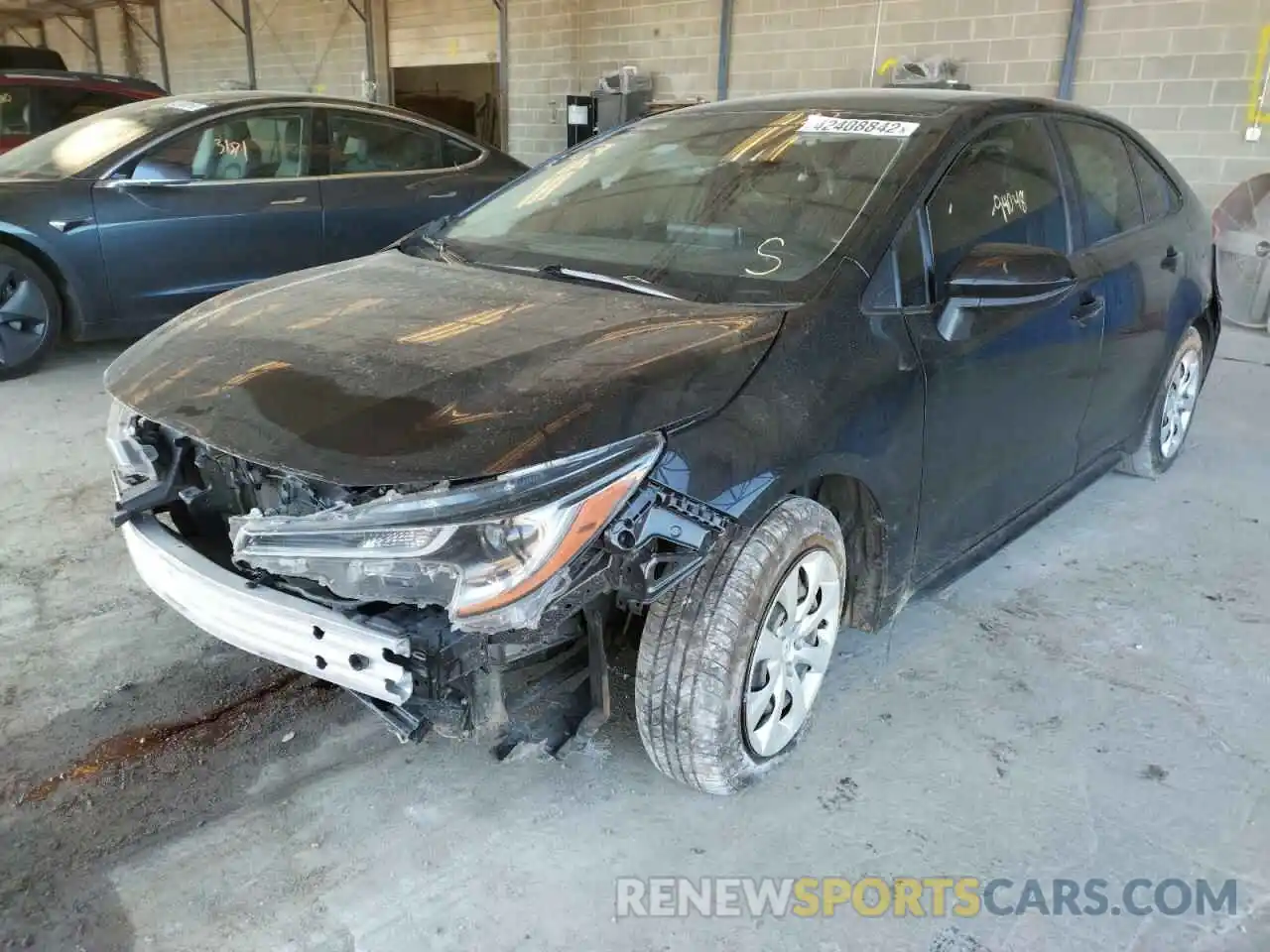 2 Photograph of a damaged car JTDEPRAE4LJ111987 TOYOTA COROLLA 2020