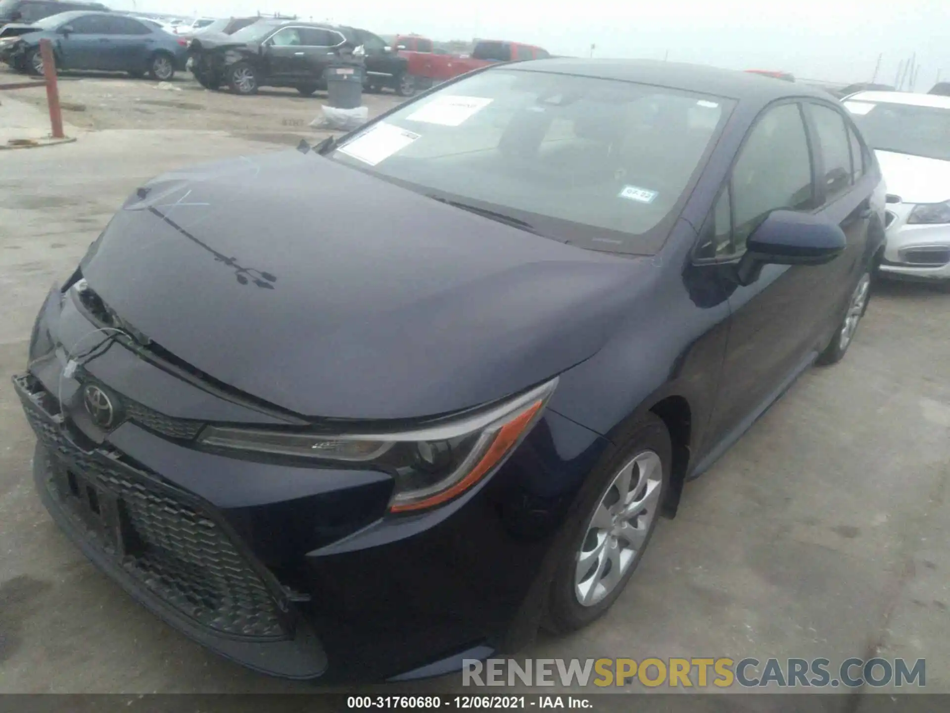 2 Photograph of a damaged car JTDEPRAE4LJ112573 TOYOTA COROLLA 2020