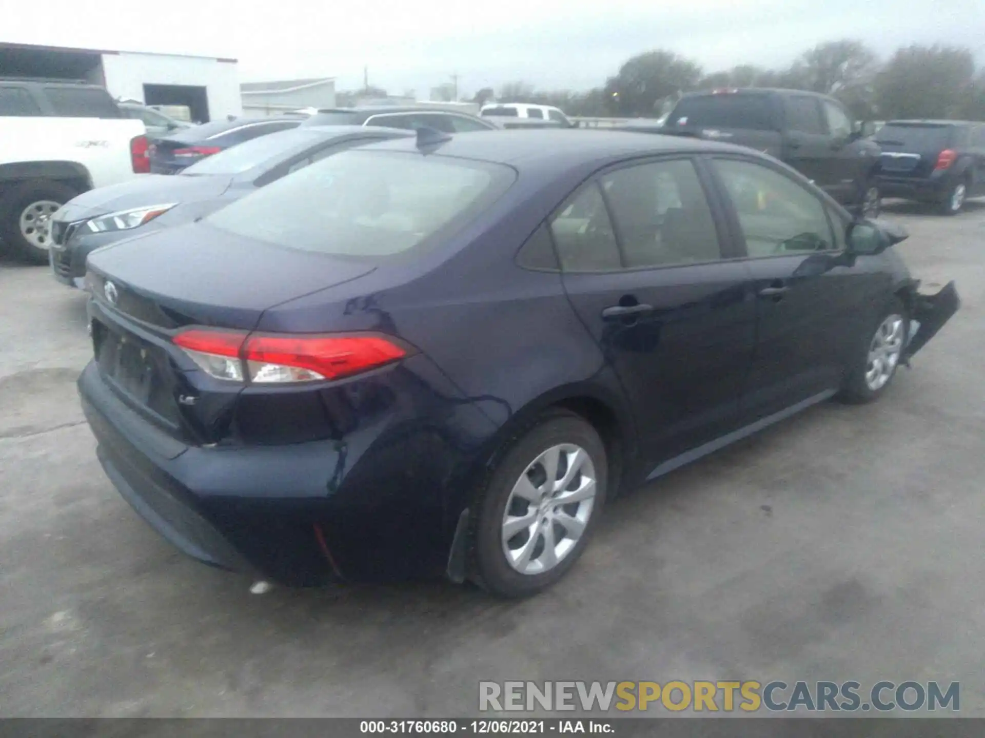 4 Photograph of a damaged car JTDEPRAE4LJ112573 TOYOTA COROLLA 2020