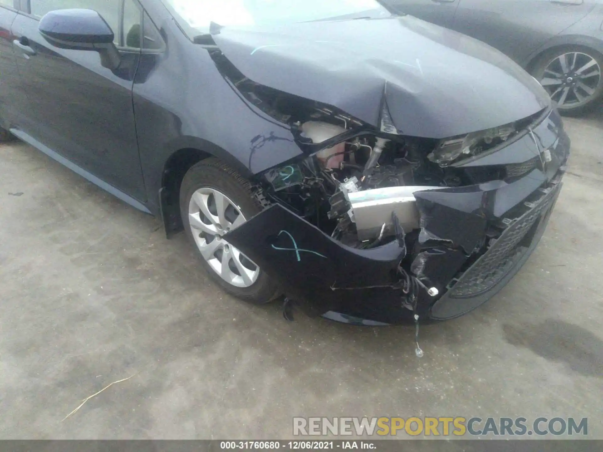 6 Photograph of a damaged car JTDEPRAE4LJ112573 TOYOTA COROLLA 2020