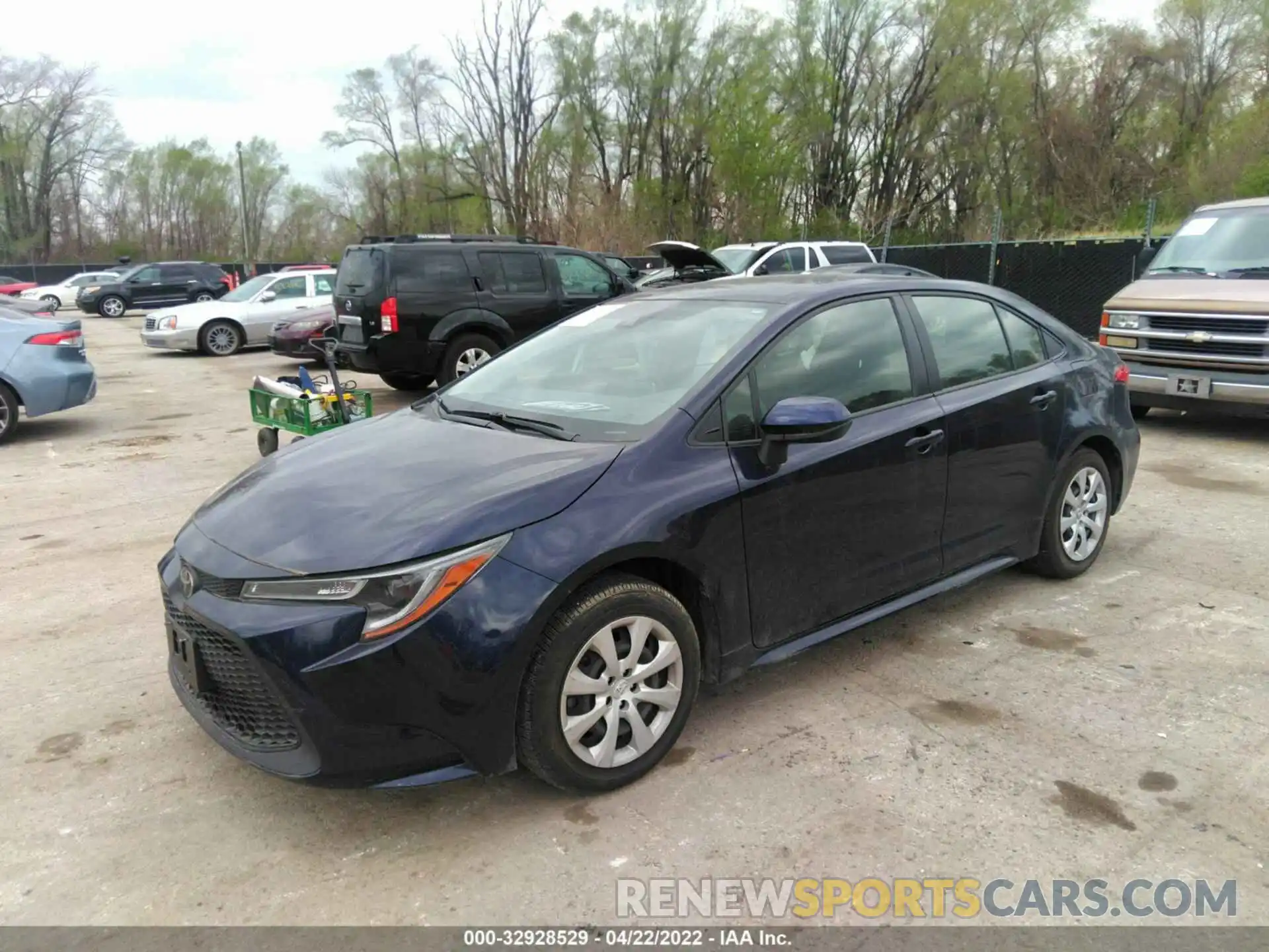 2 Photograph of a damaged car JTDEPRAE4LJ113139 TOYOTA COROLLA 2020