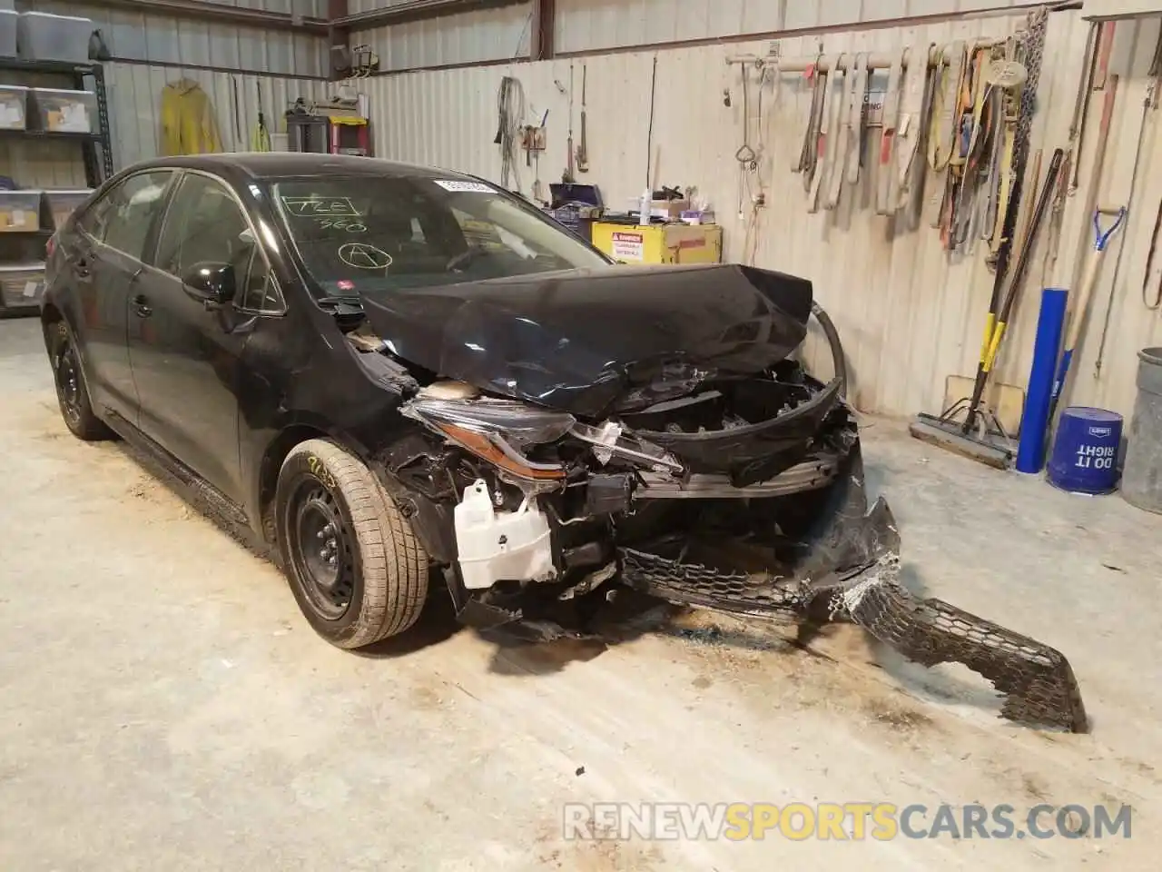 1 Photograph of a damaged car JTDEPRAE4LJ113433 TOYOTA COROLLA 2020