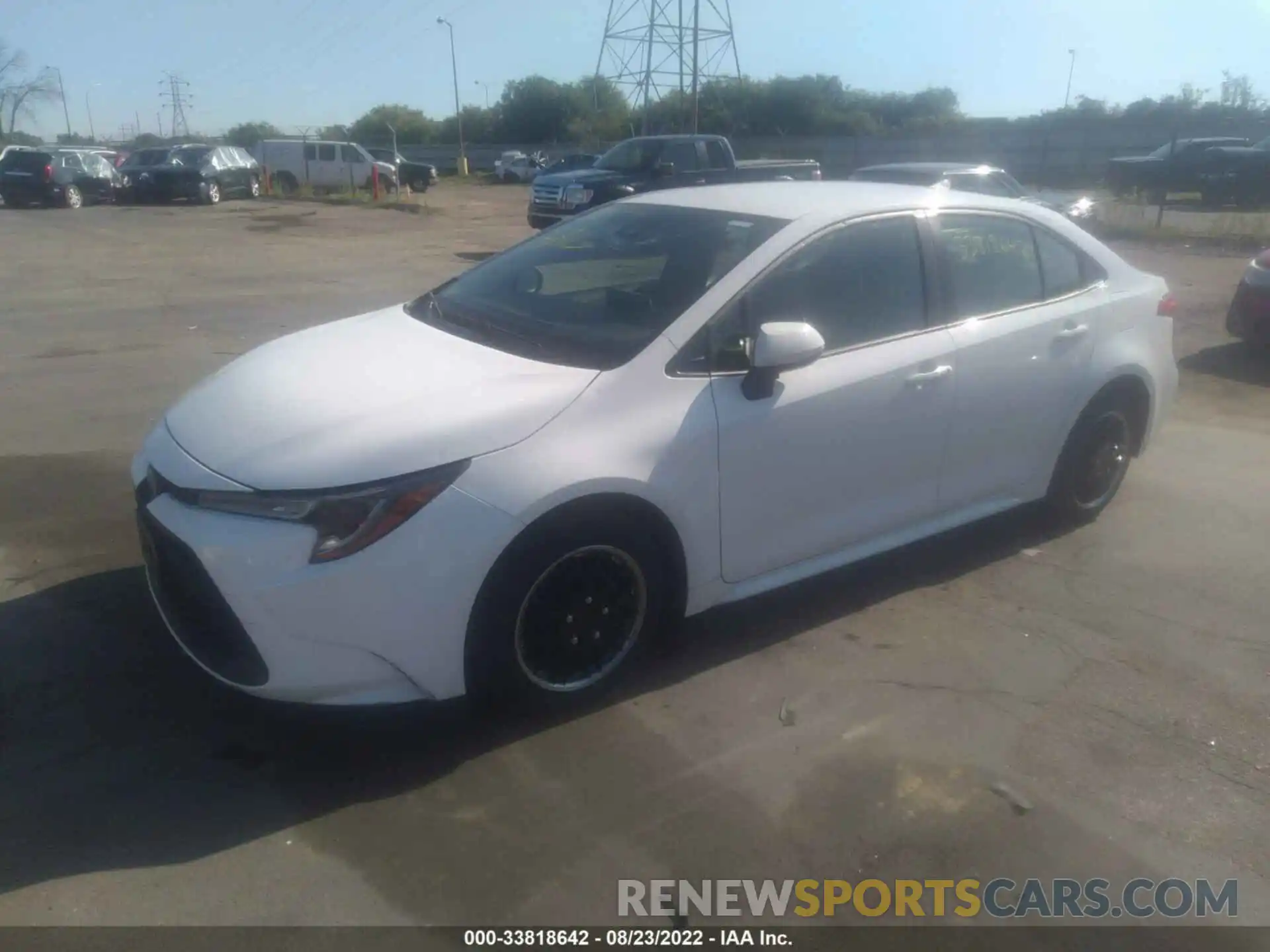 2 Photograph of a damaged car JTDEPRAE4LJ114436 TOYOTA COROLLA 2020