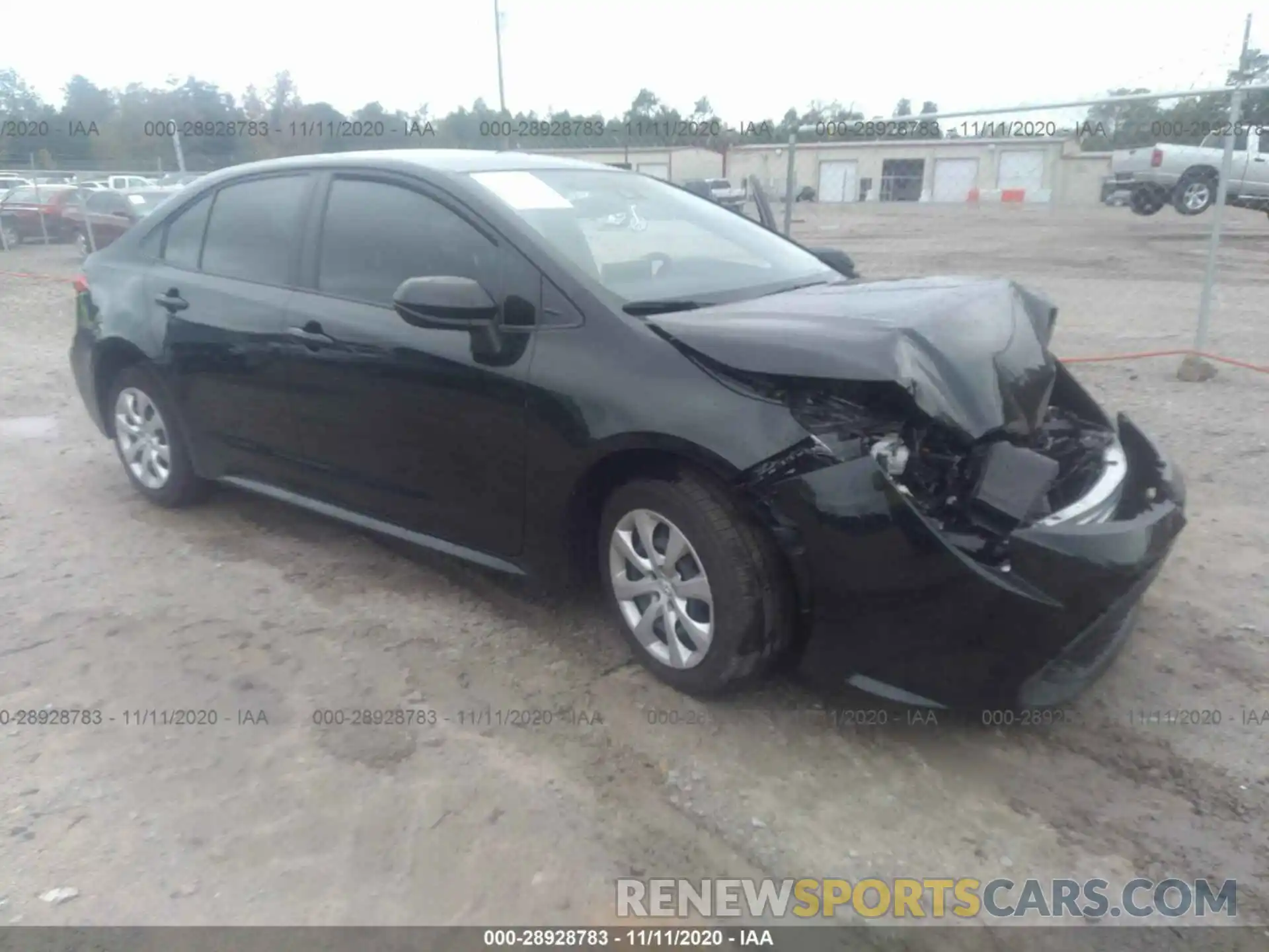 1 Photograph of a damaged car JTDEPRAE4LJ115473 TOYOTA COROLLA 2020