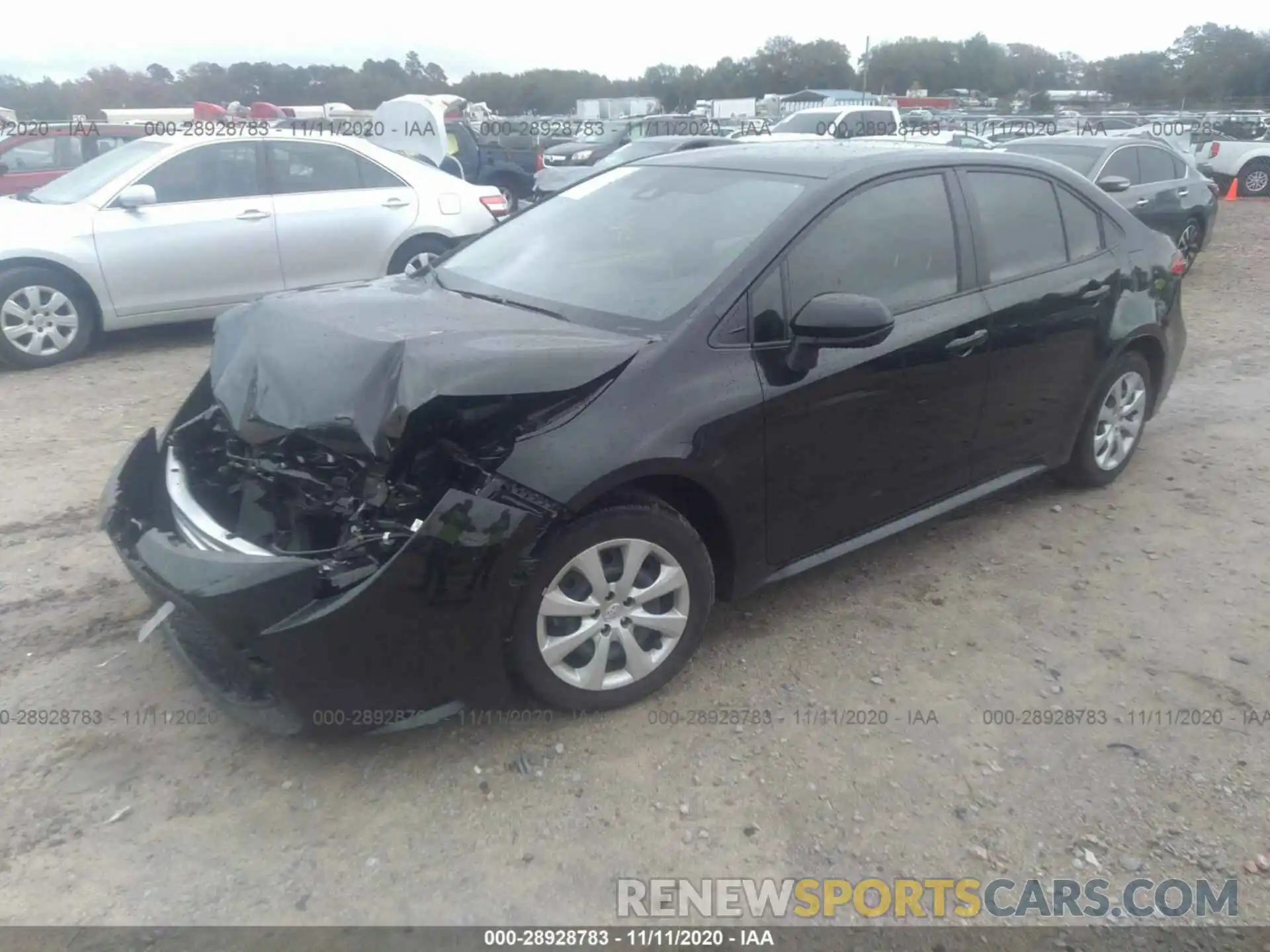 2 Photograph of a damaged car JTDEPRAE4LJ115473 TOYOTA COROLLA 2020