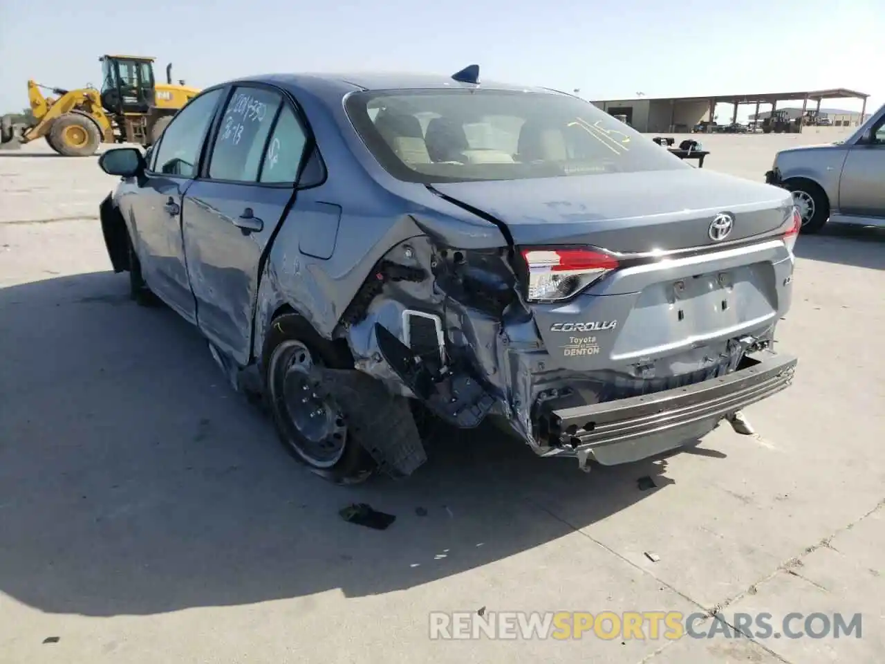 3 Photograph of a damaged car JTDEPRAE4LJ115599 TOYOTA COROLLA 2020