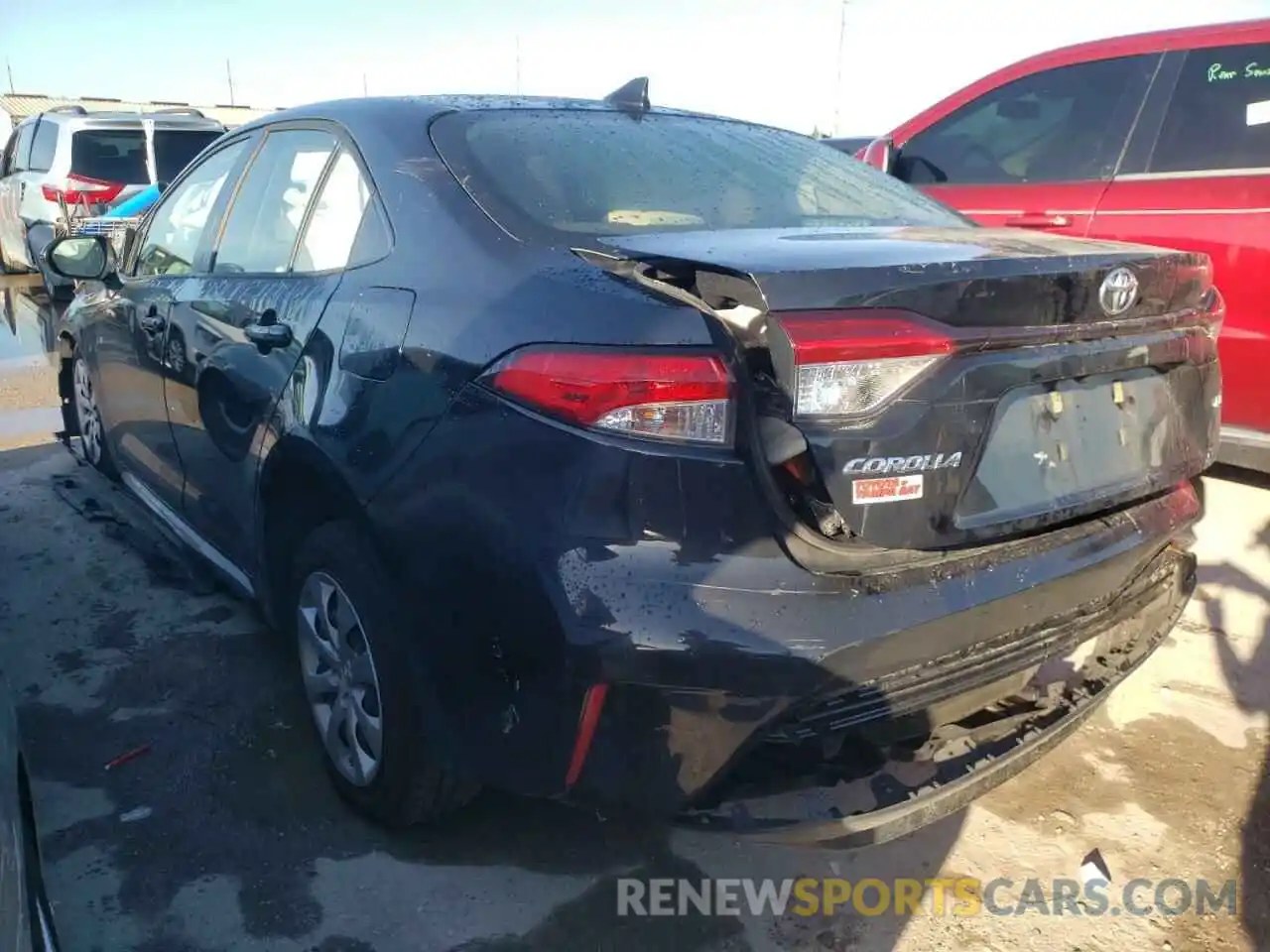 3 Photograph of a damaged car JTDEPRAE4LJ115859 TOYOTA COROLLA 2020