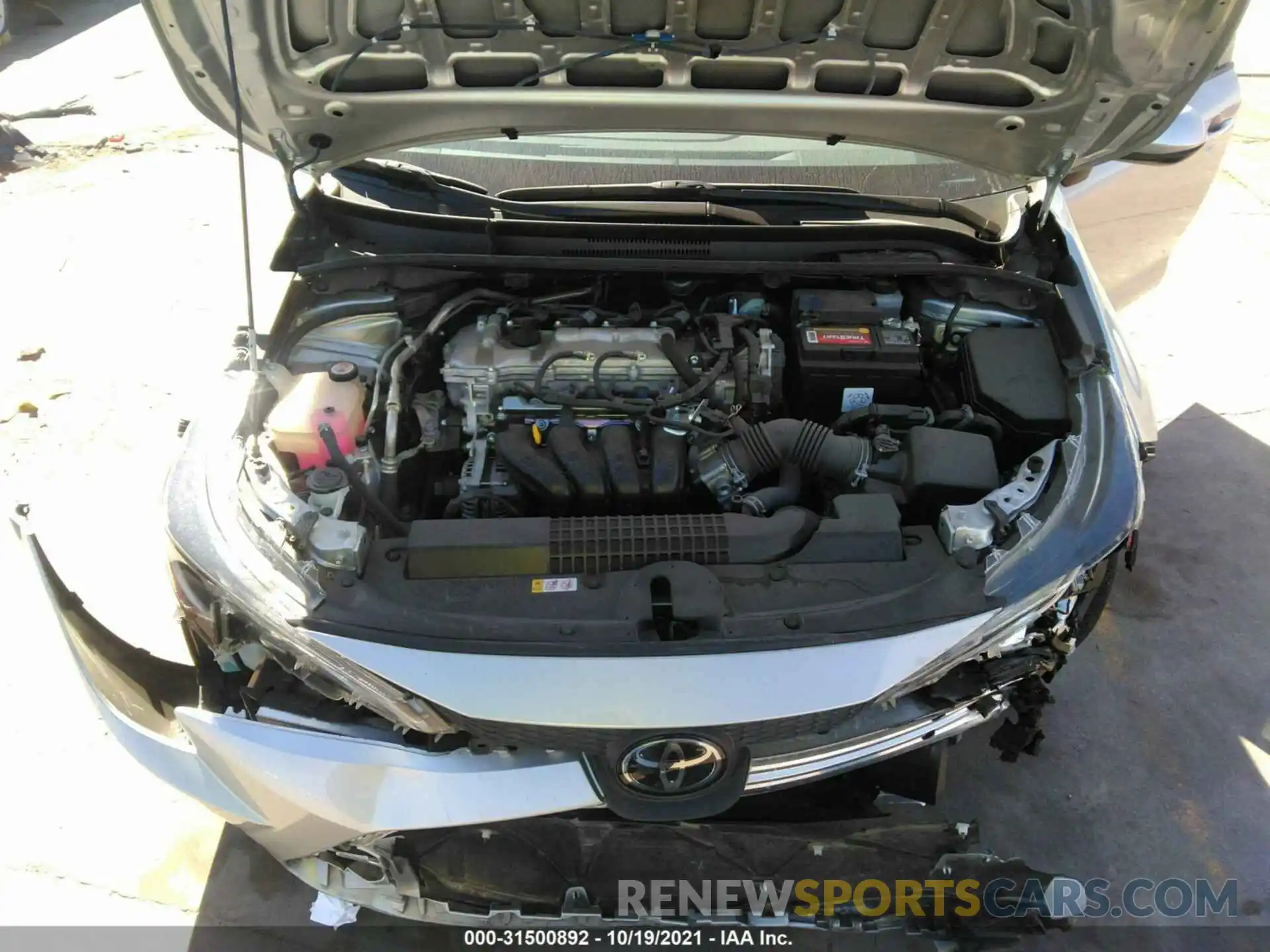 10 Photograph of a damaged car JTDEPRAE4LJ116638 TOYOTA COROLLA 2020