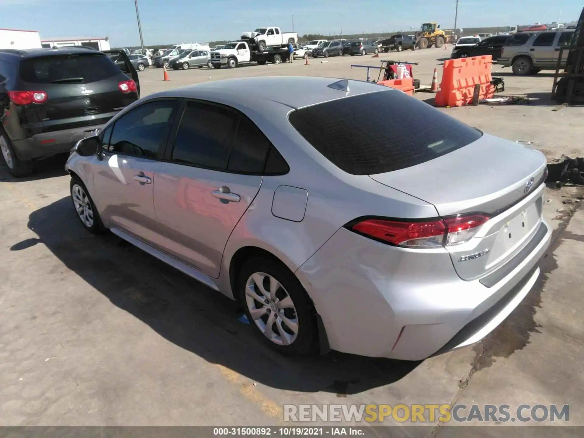 3 Photograph of a damaged car JTDEPRAE4LJ116638 TOYOTA COROLLA 2020