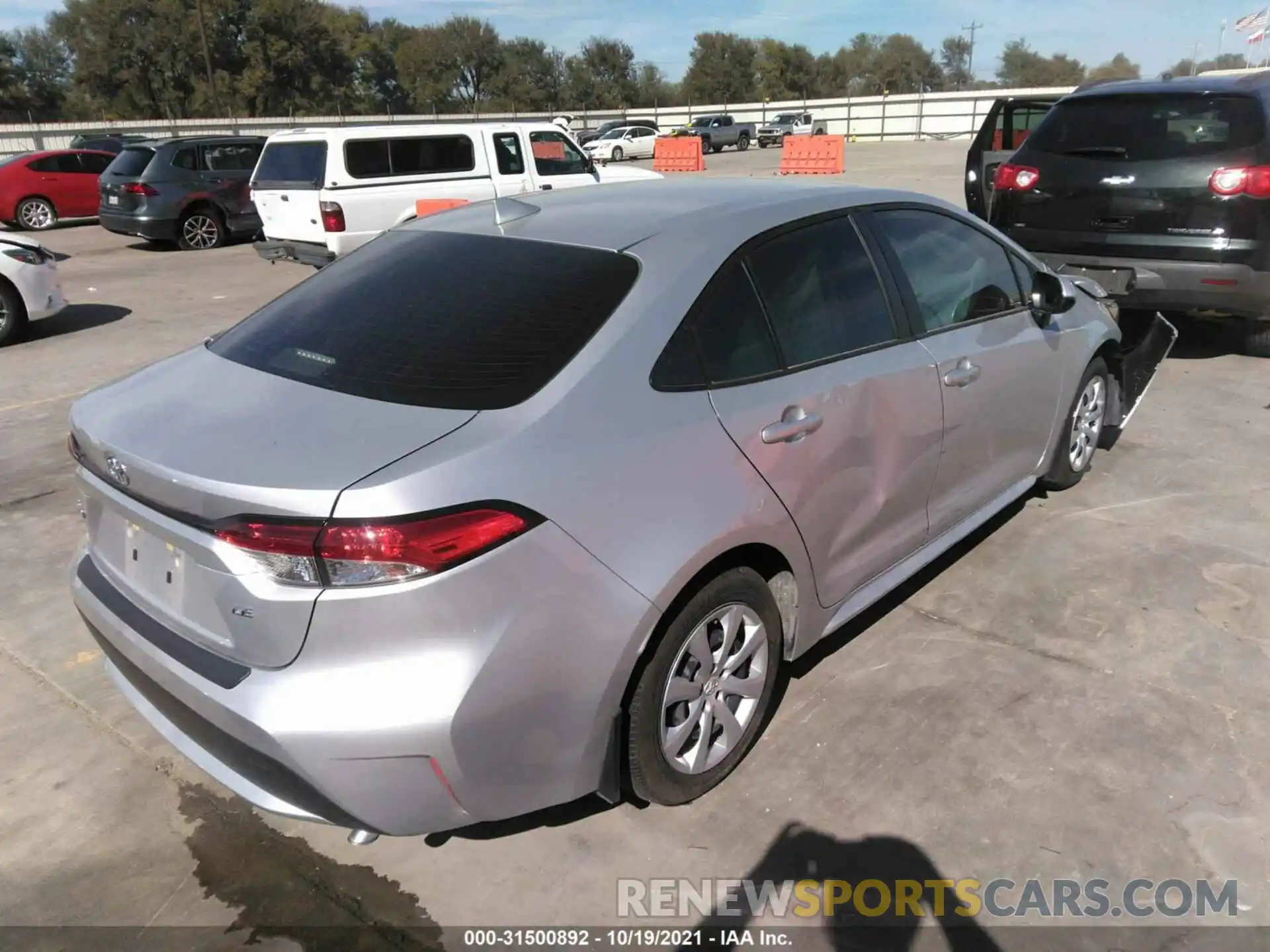 4 Photograph of a damaged car JTDEPRAE4LJ116638 TOYOTA COROLLA 2020