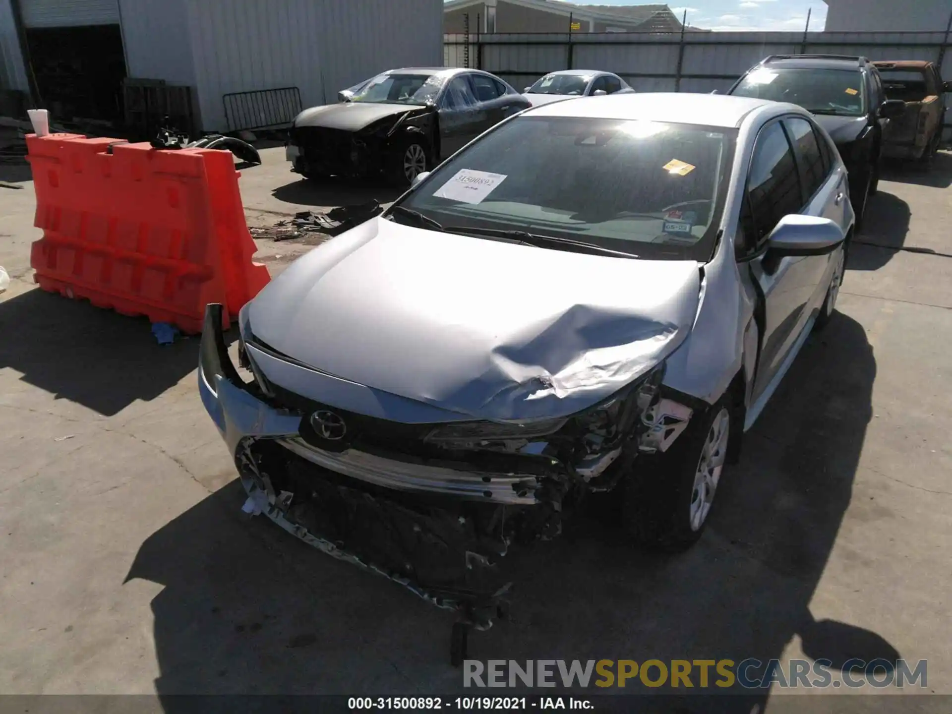 6 Photograph of a damaged car JTDEPRAE4LJ116638 TOYOTA COROLLA 2020