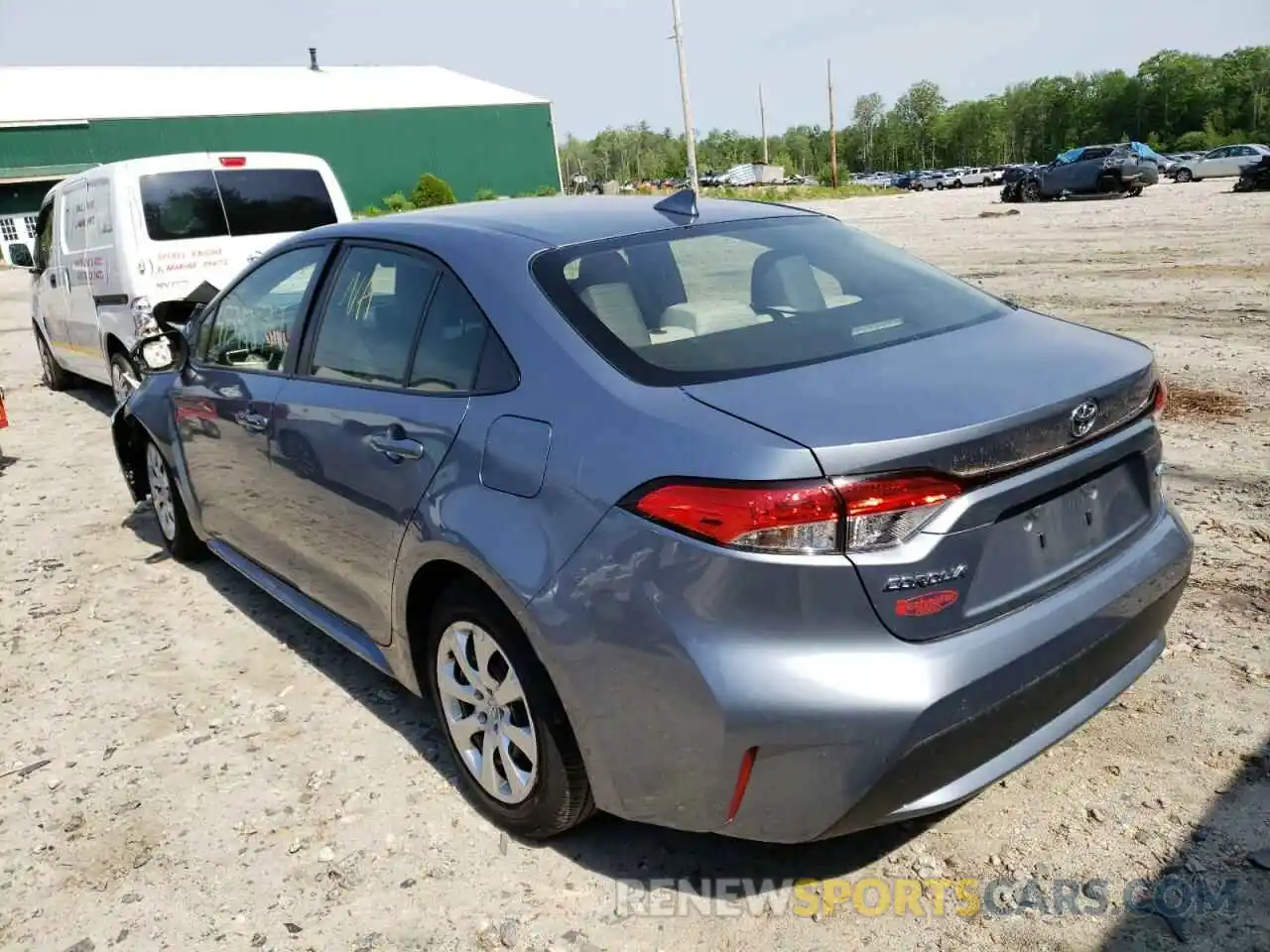 3 Photograph of a damaged car JTDEPRAE4LJ116851 TOYOTA COROLLA 2020