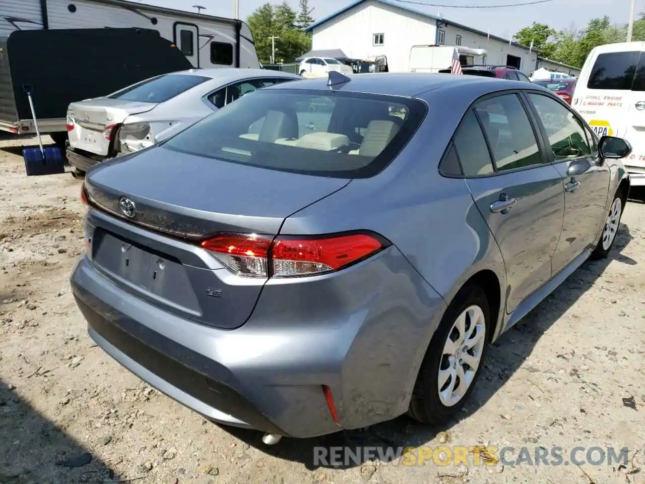 4 Photograph of a damaged car JTDEPRAE4LJ116851 TOYOTA COROLLA 2020